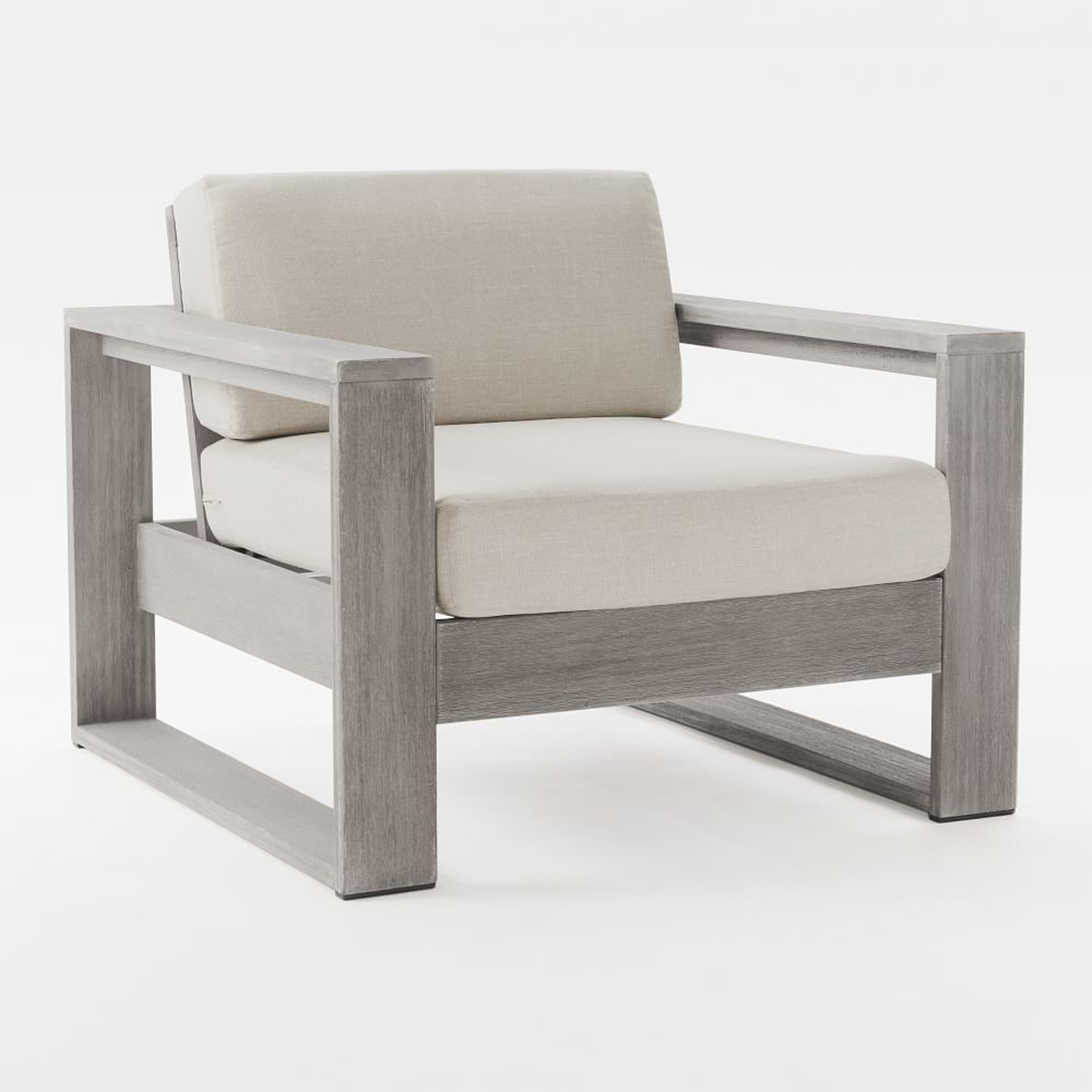 Portside Lounge Chair, Gray - West Elm
