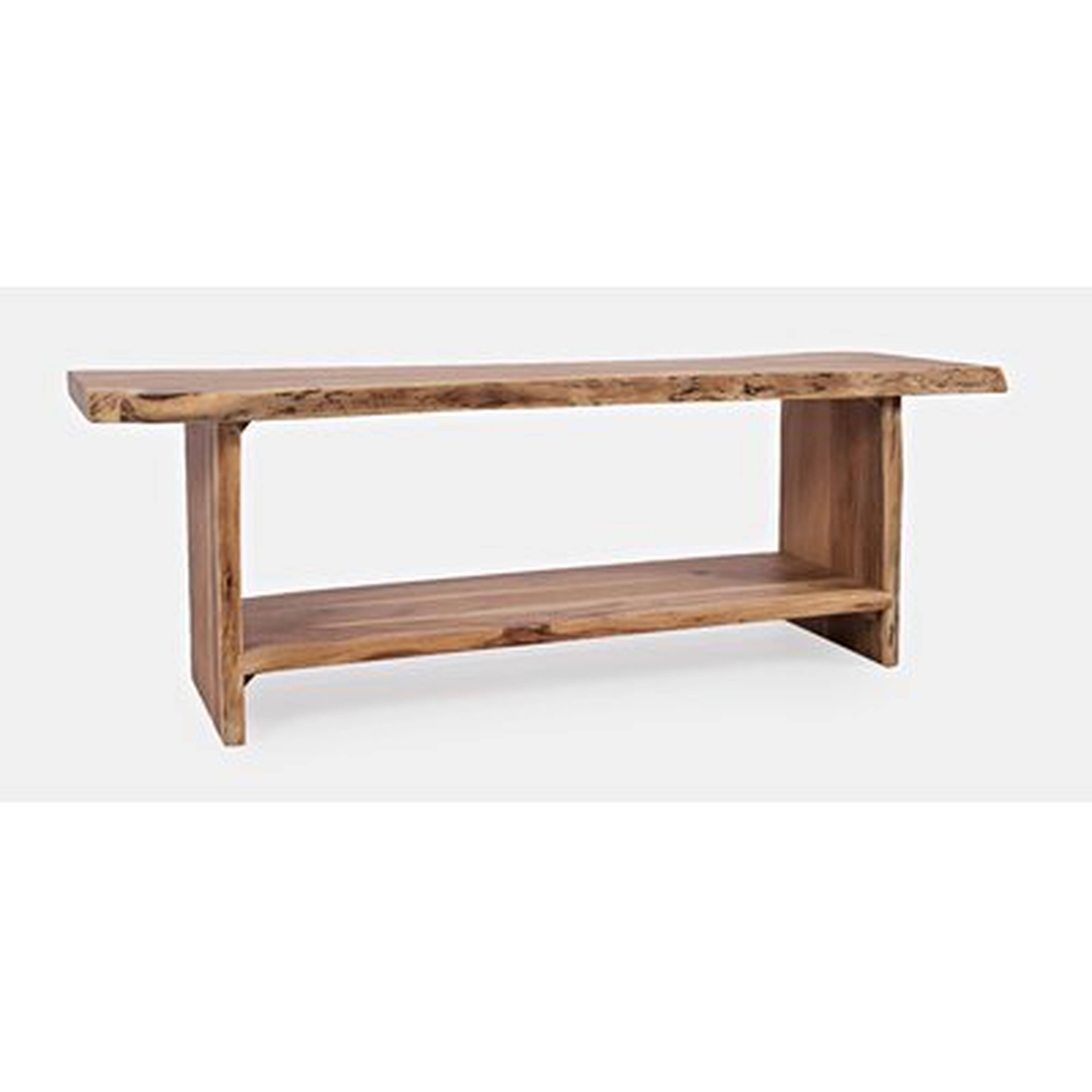 Wallasey Solid Wood Shelves Storage Bench - Wayfair