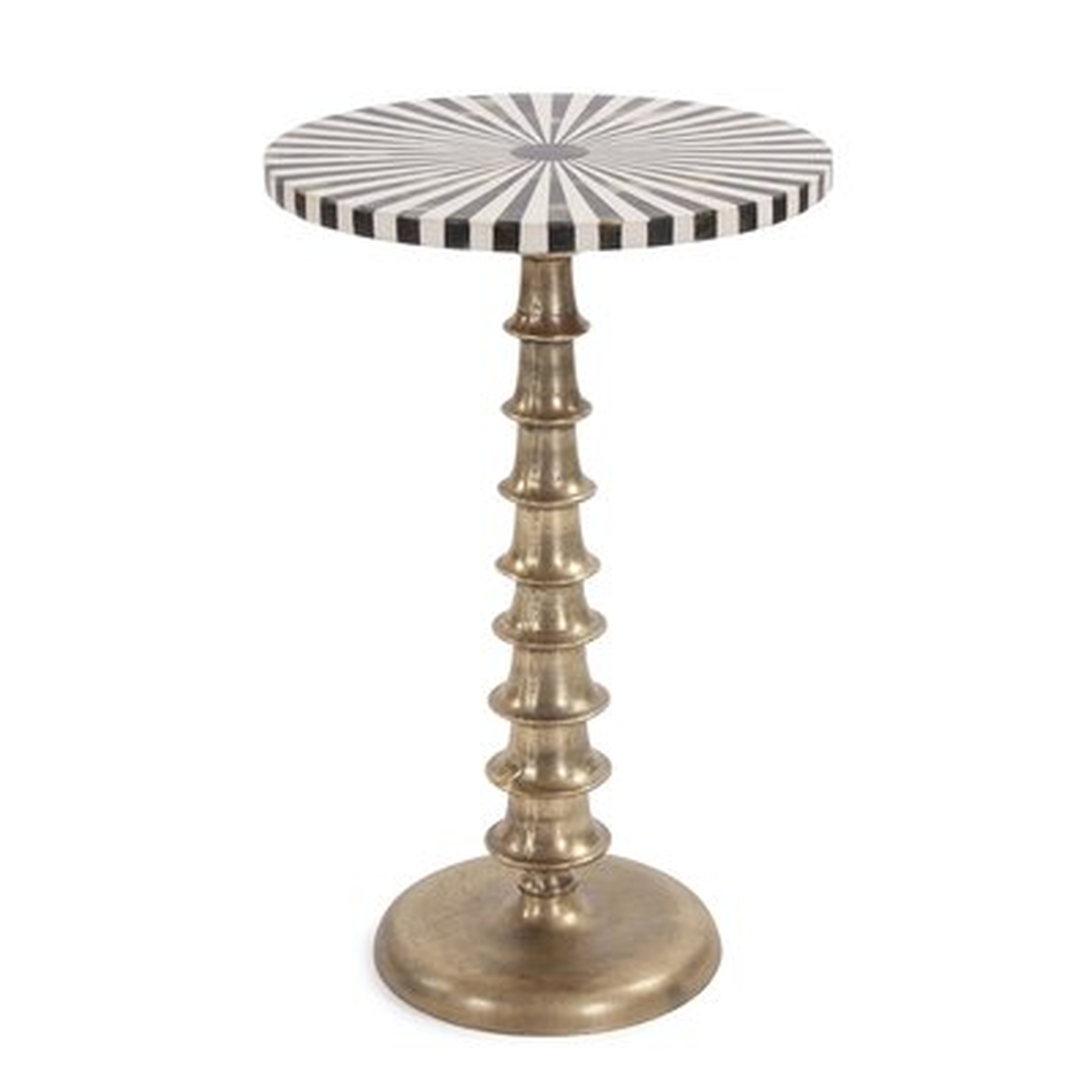 Salunga Pedestal End Table - Wayfair