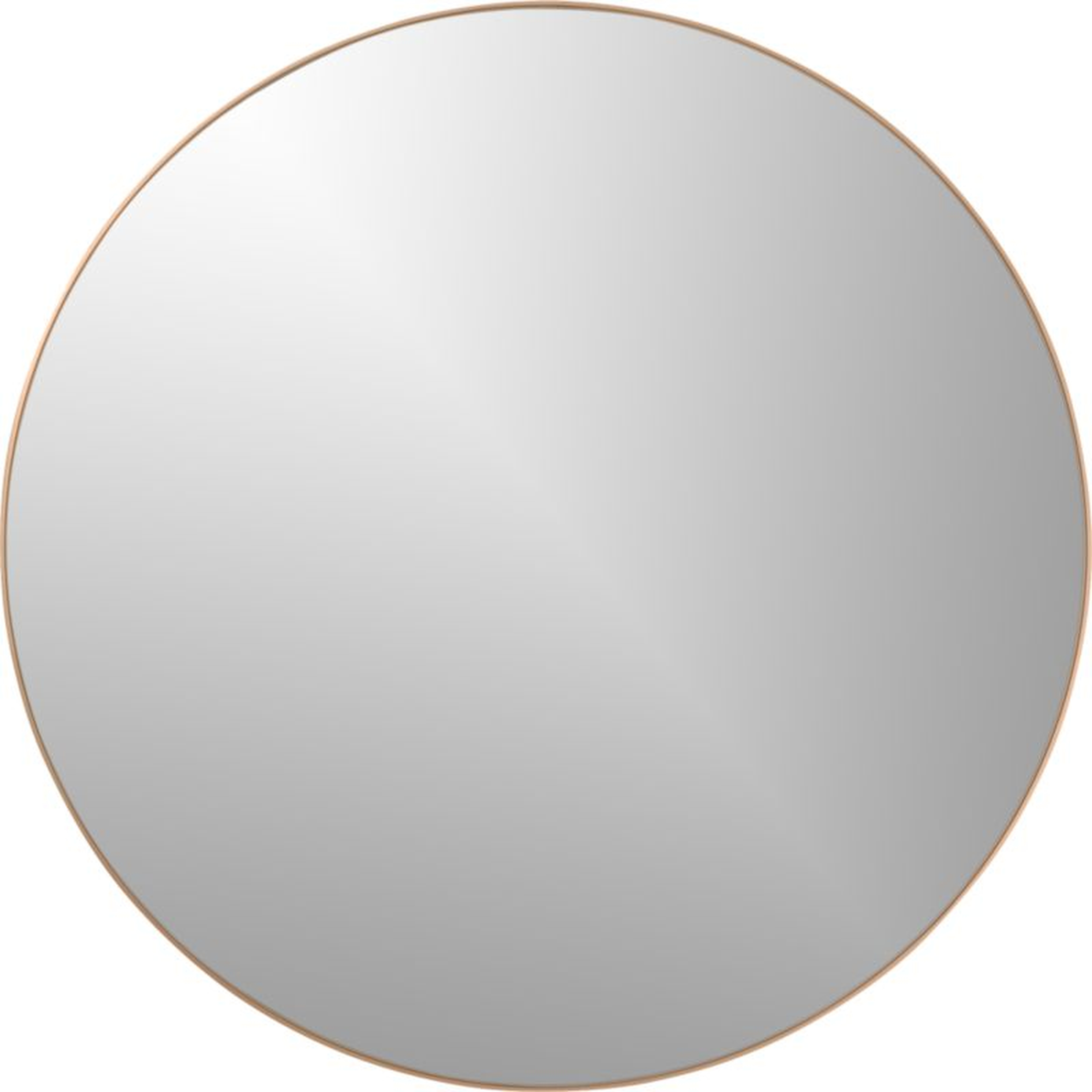 Infinity Round Wall Mirror, Brass, 36" - CB2