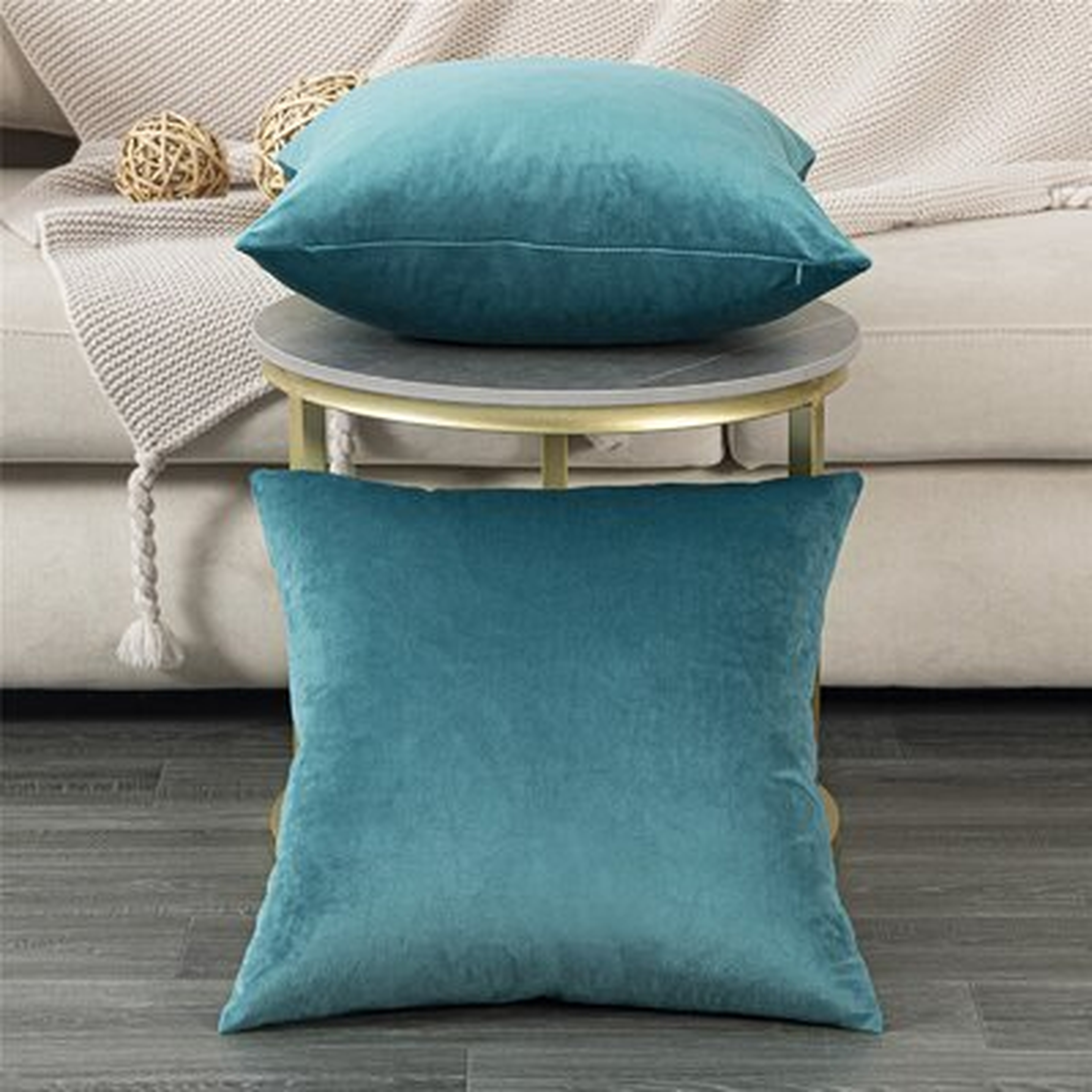Throw Pillow Cover Velvet - Wayfair