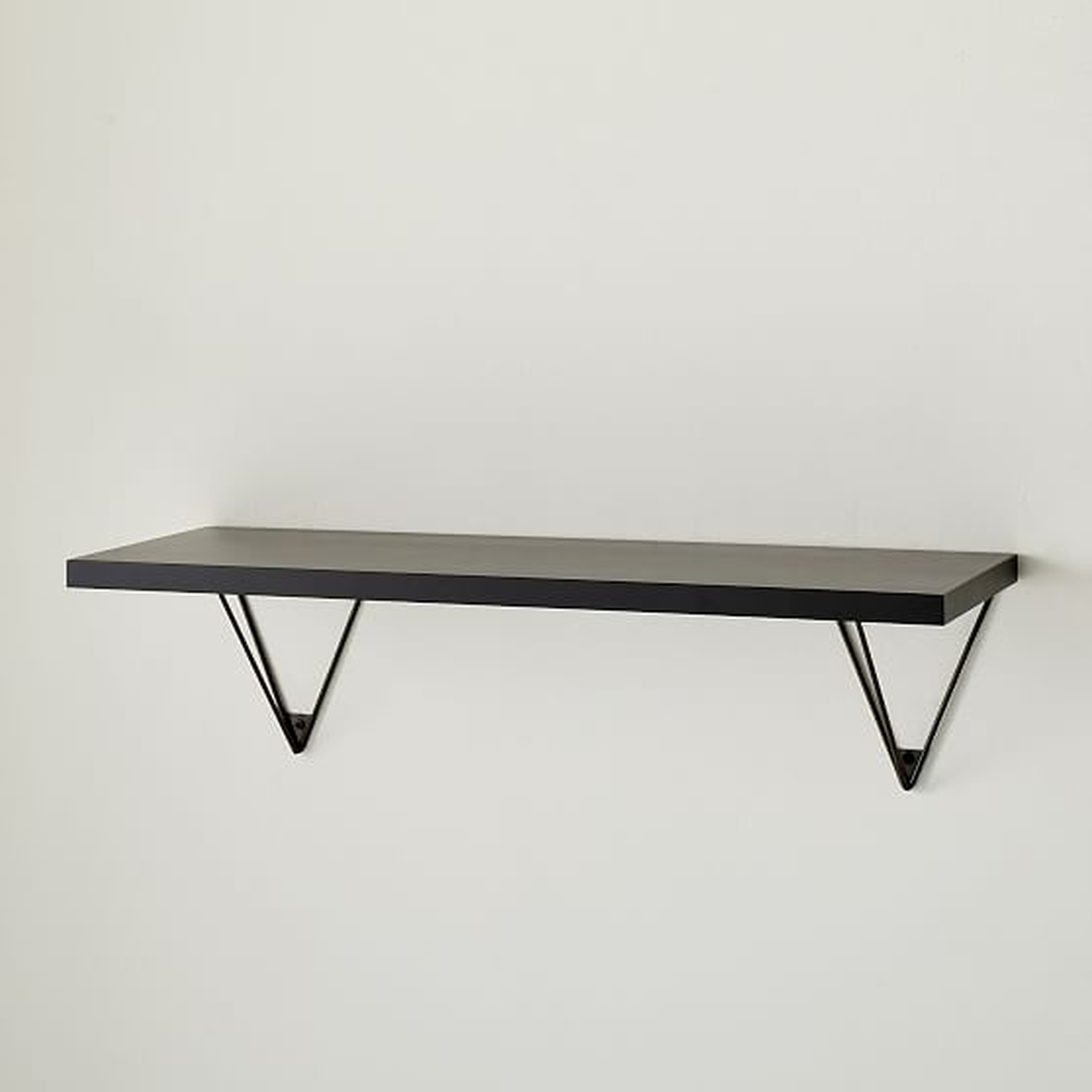 Linear Shelf, Black Lacquer, 2 Feet - West Elm
