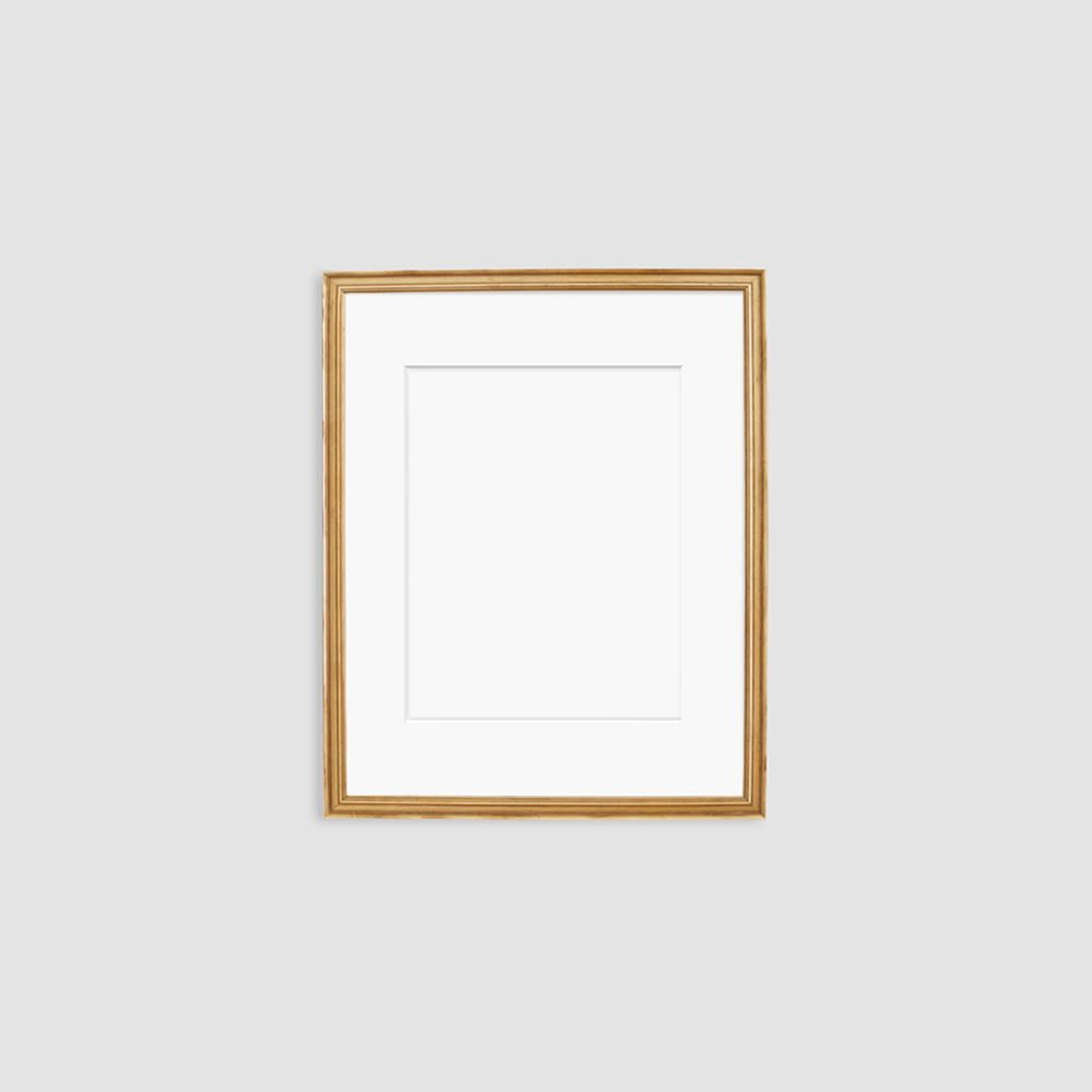 Simply Framed Gallery Frame, Antique Gold/Mat, 16"X20" - West Elm