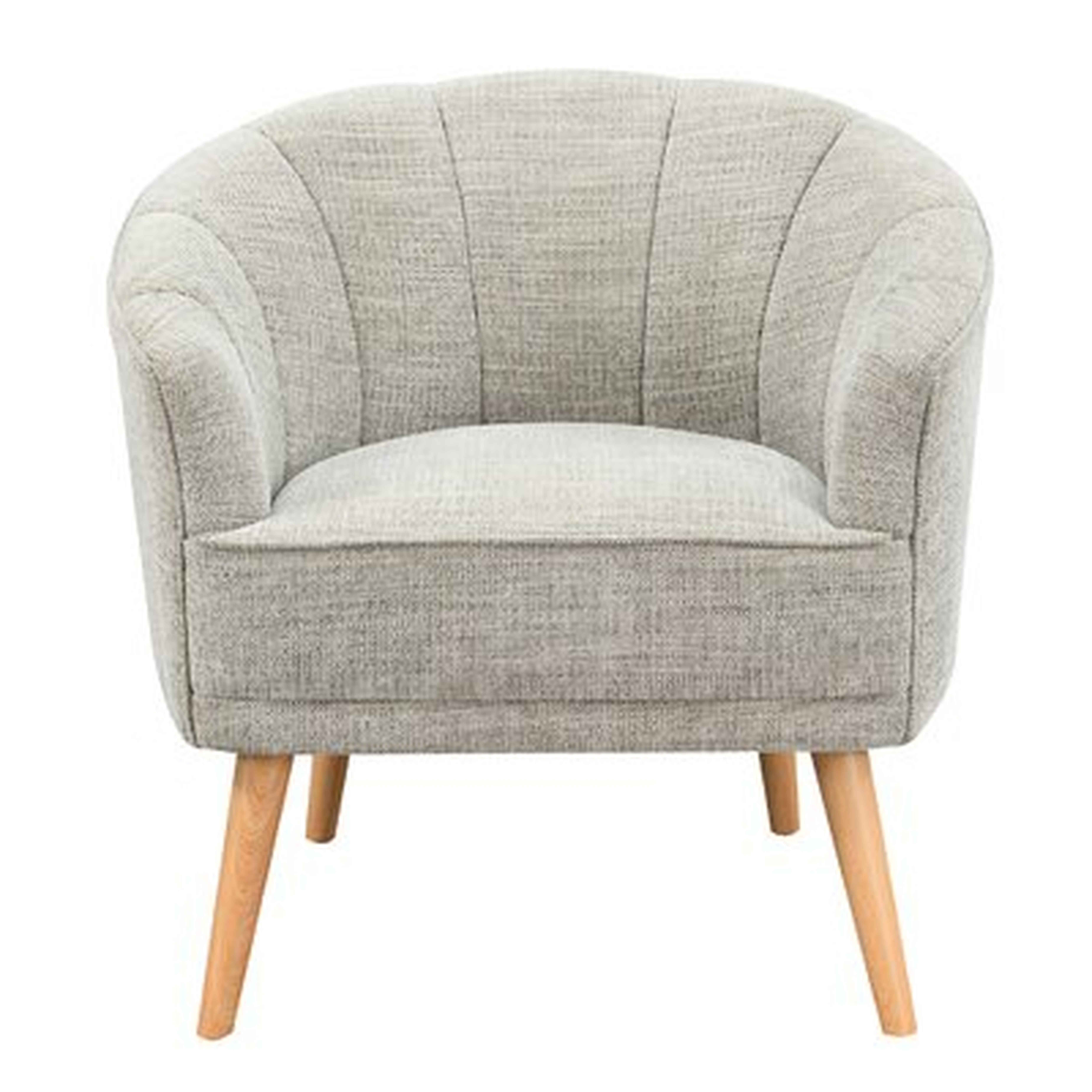 Humes 27.6" W Chenille Barrel Chair - Wayfair
