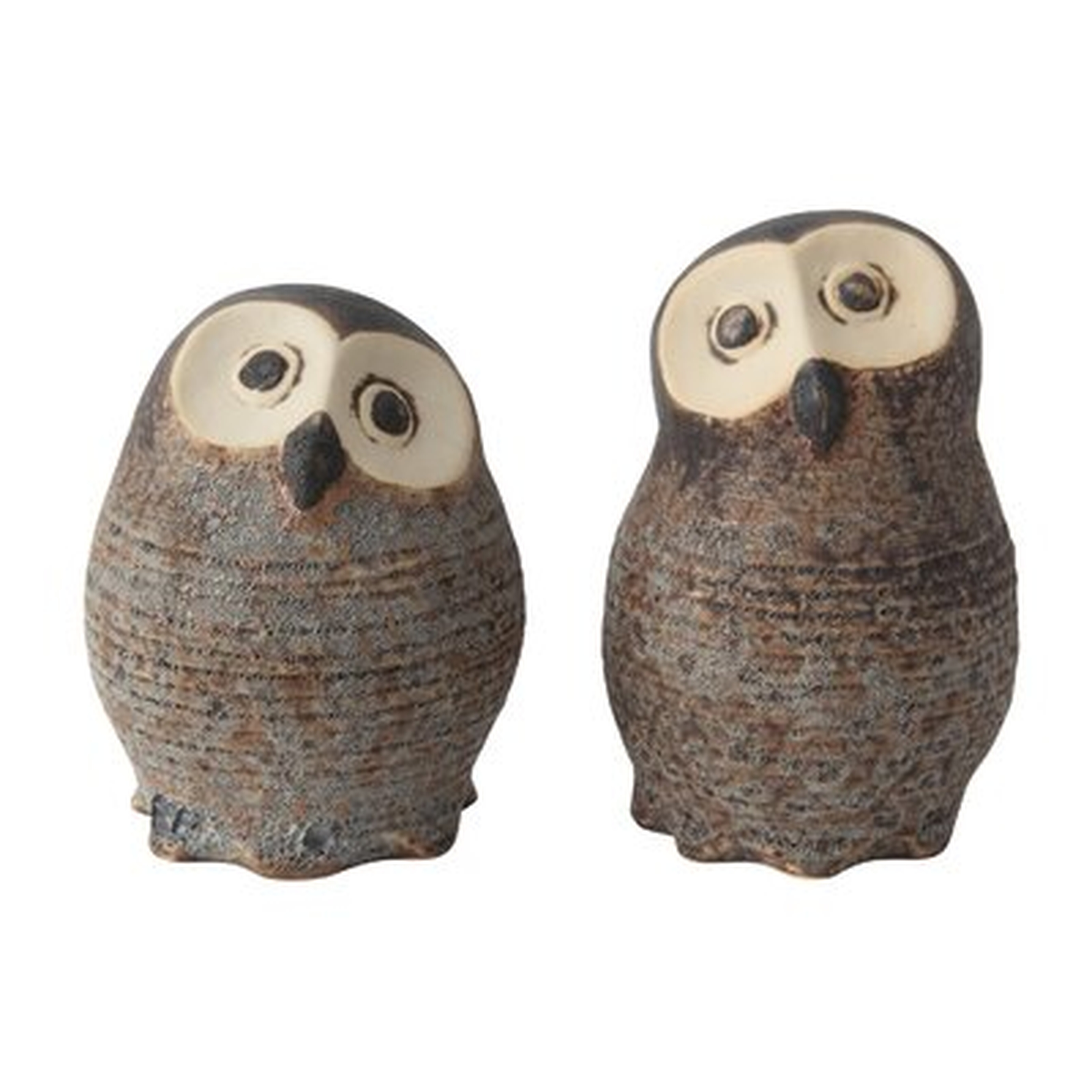 2 Piece Palmea Stoneware Owl Figurine Set - Wayfair