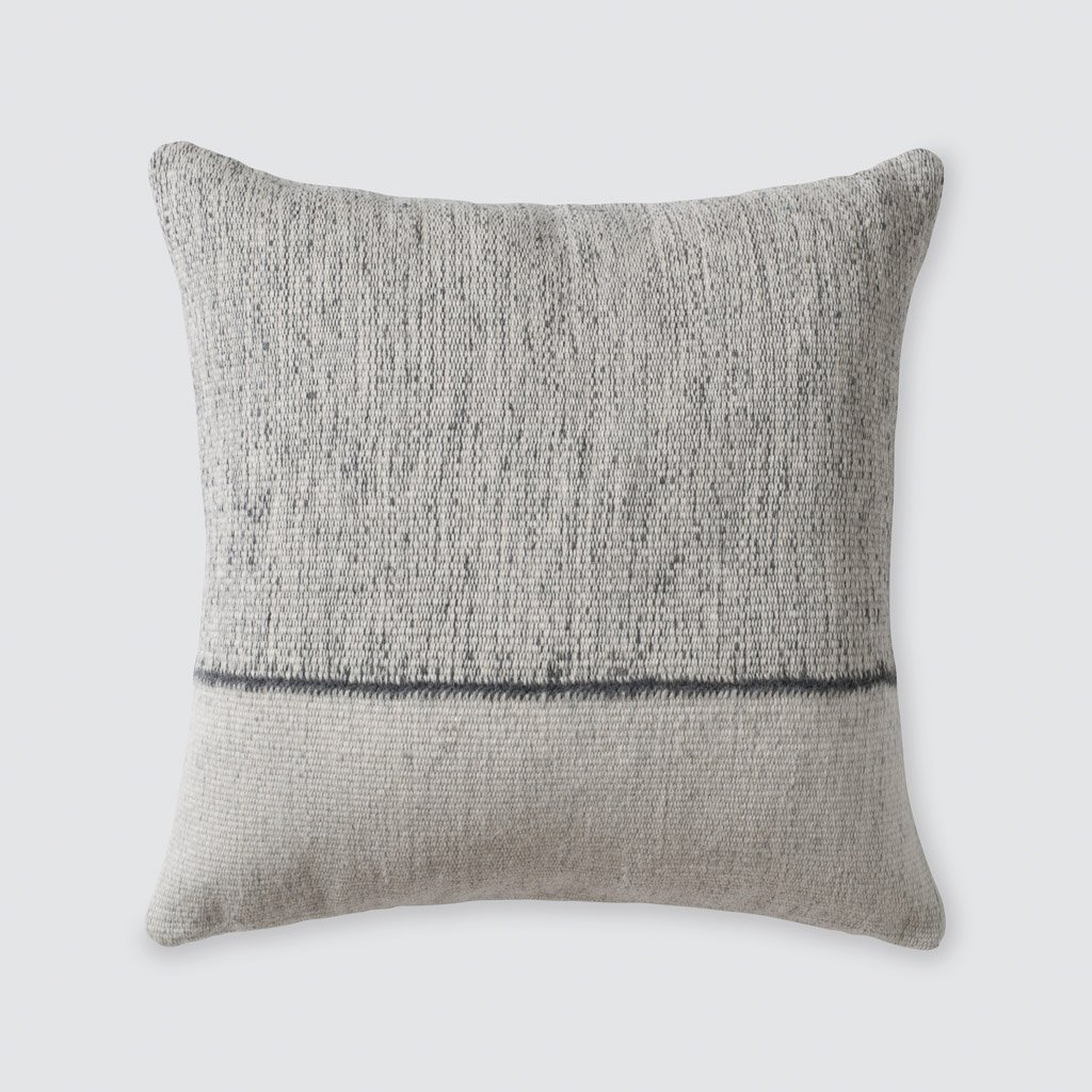 Claro Pillow - Grey - 20 in. x 20 in. By The Citizenry - The Citizenry