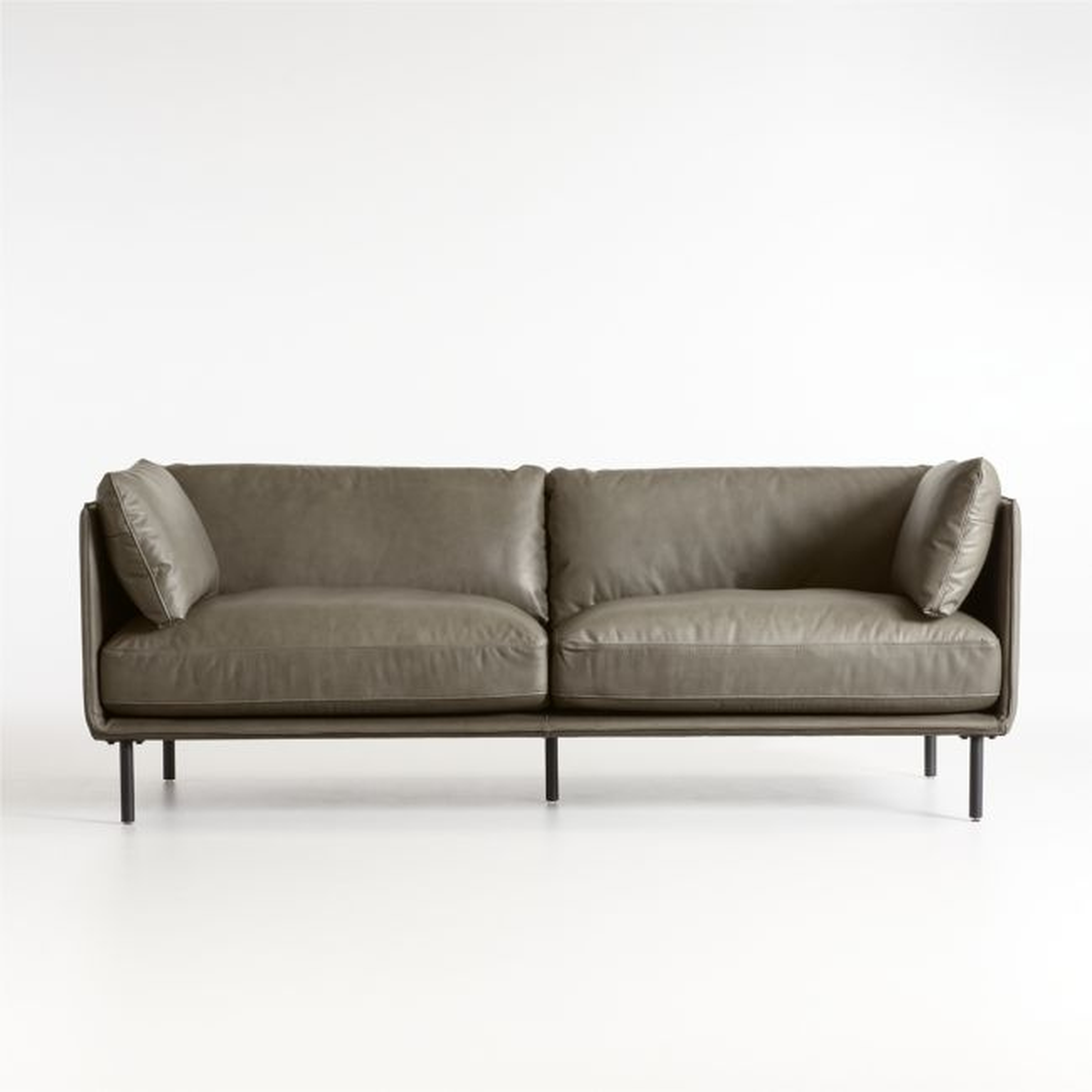 Wells Leather Sofa - Crate and Barrel