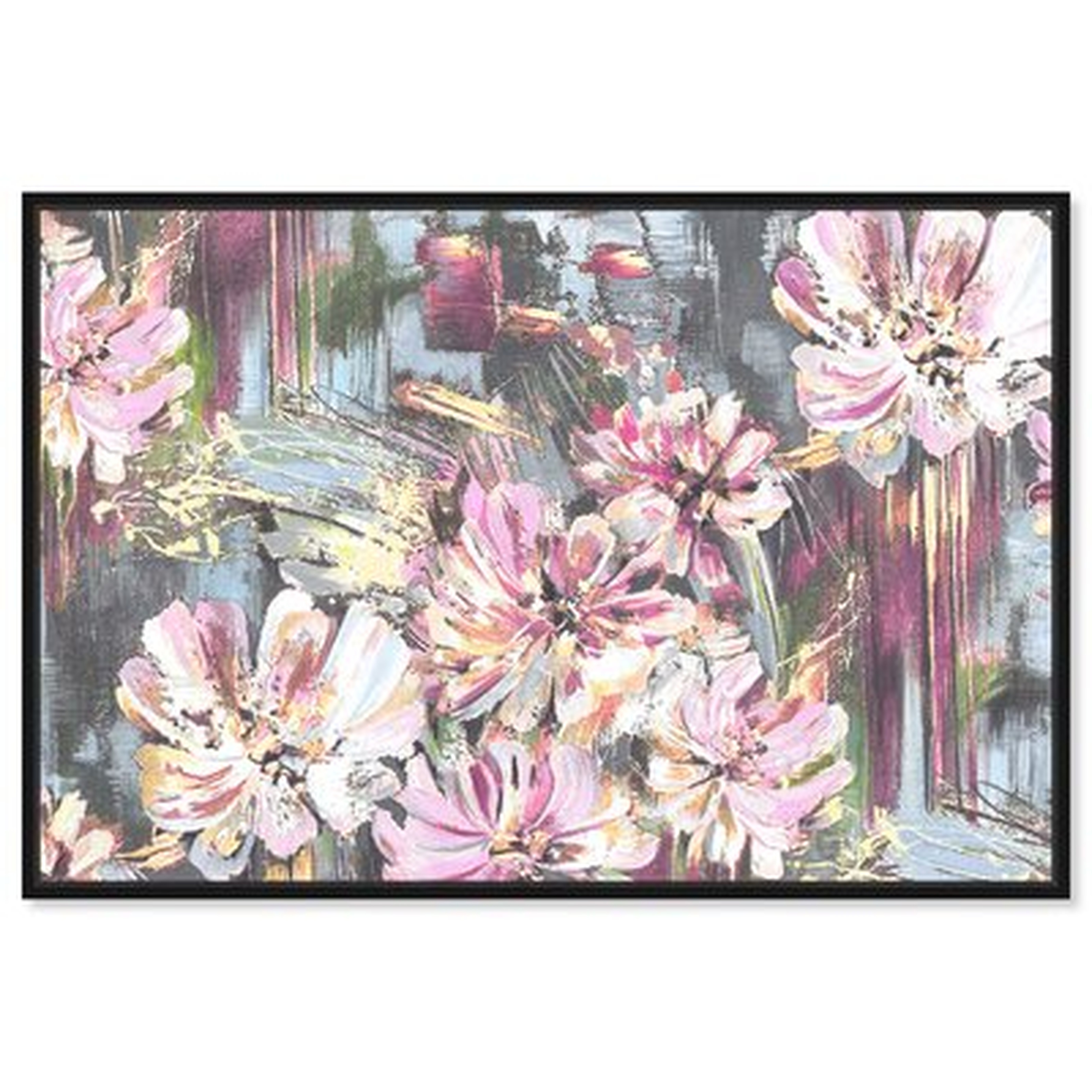 Floral And Botanical 'Flowers Pastel Abstract' Florals By Oliver Gal Wall Art Print - Wayfair