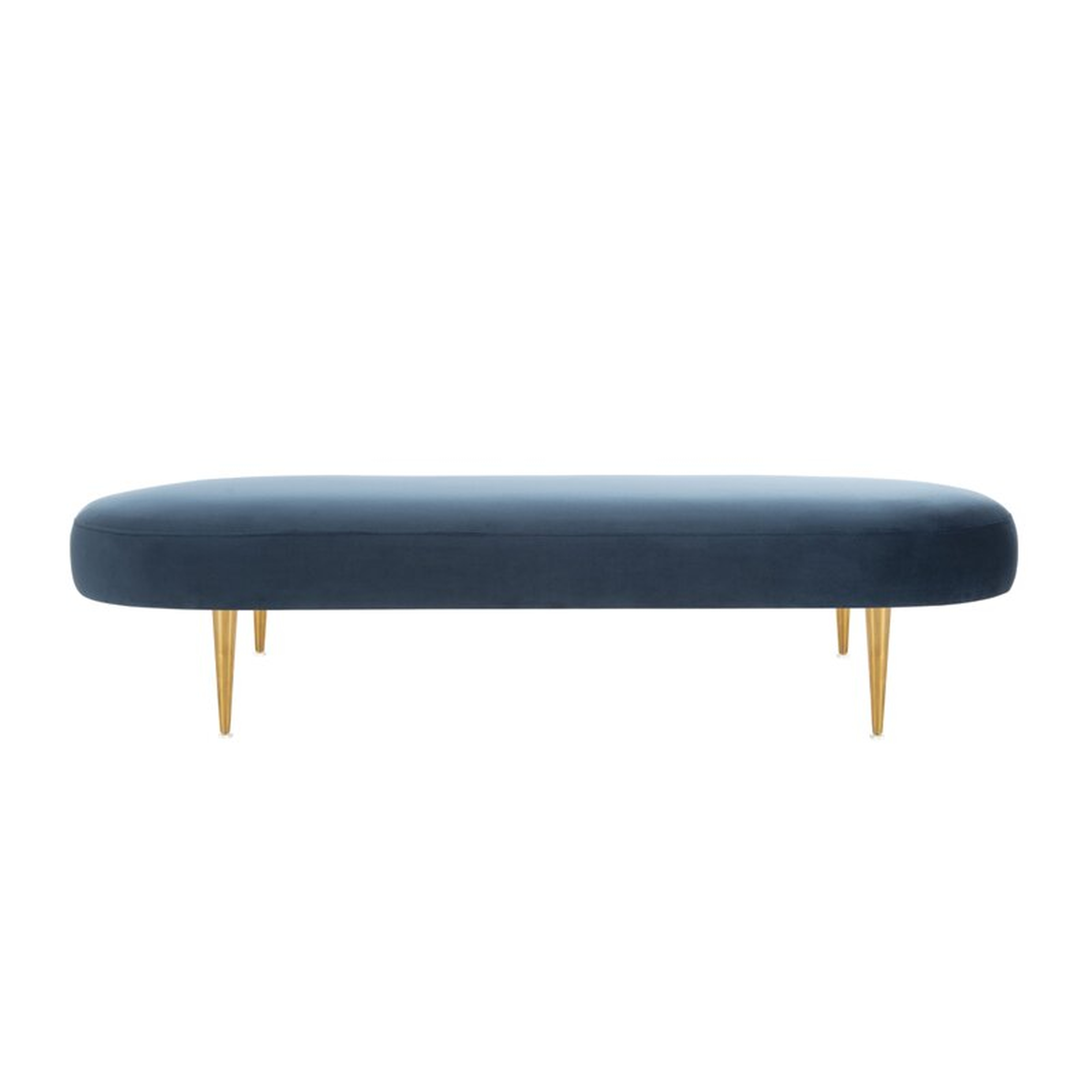 Safavieh Couture Upholstered Bench Upholstery: Navy - Perigold
