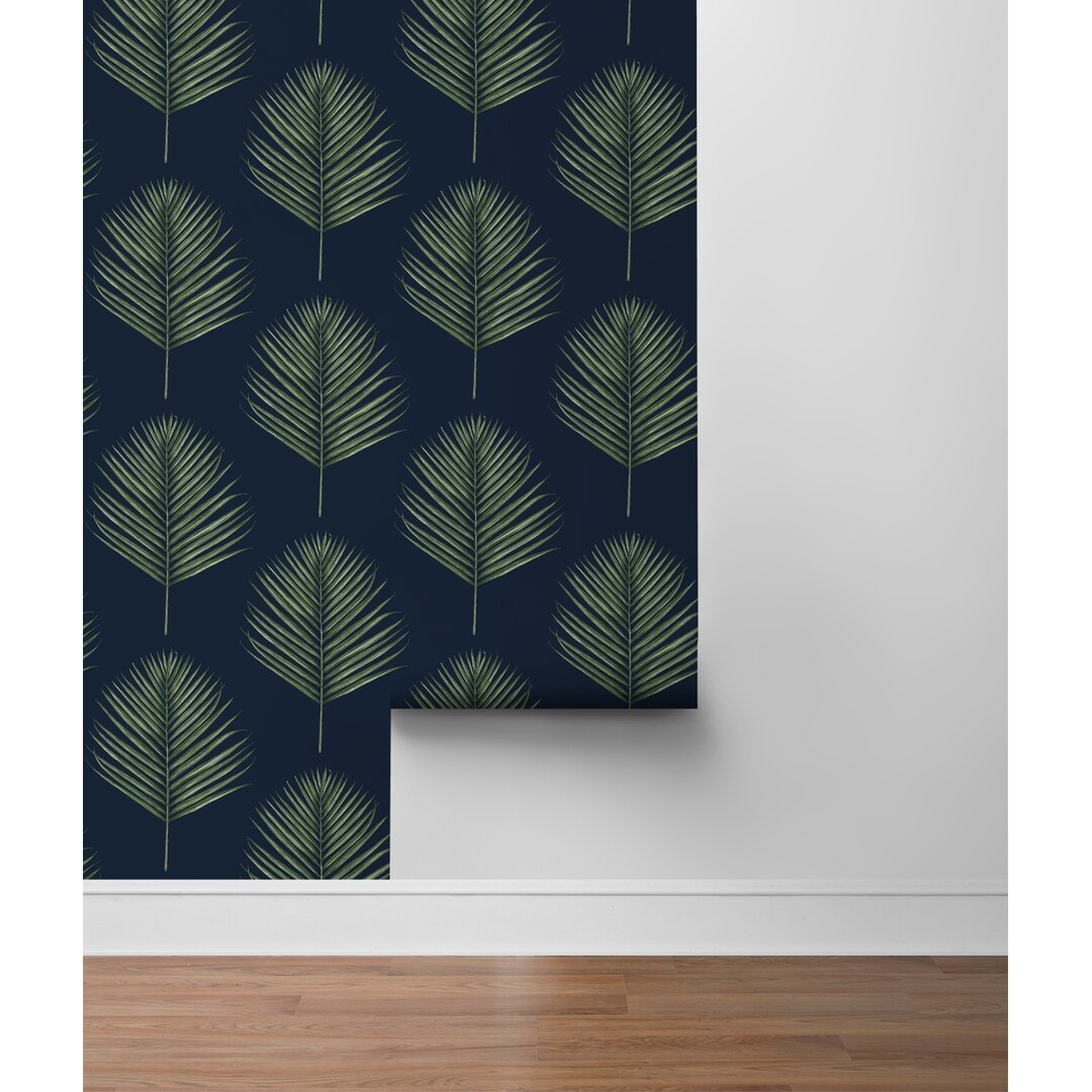Lillian August Luxe Haven Maui Palm 9' L x 27"" W Smooth Peel and Stick Wallpaper Roll - Perigold