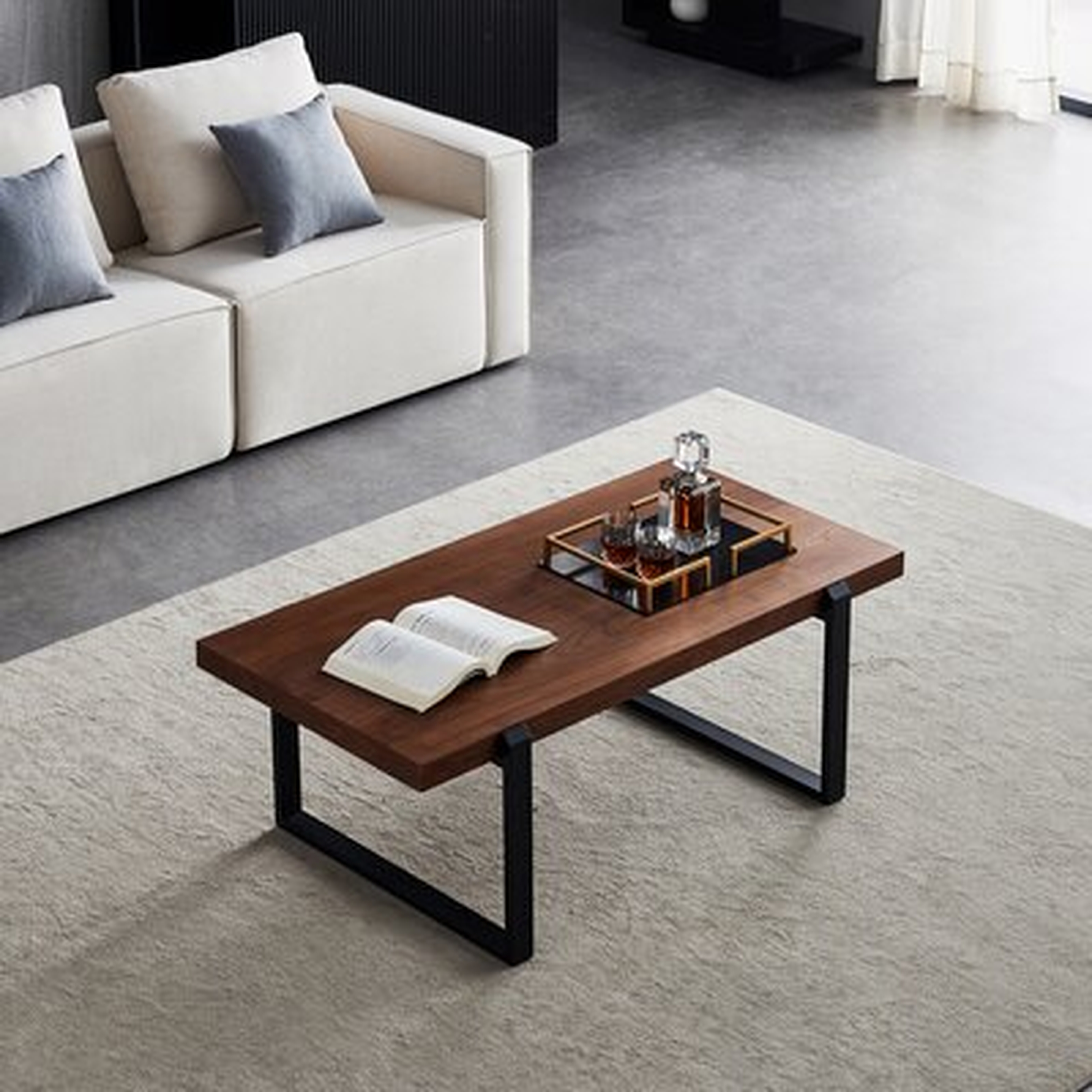 47" Rectangular Wood Coffee Table - Wayfair