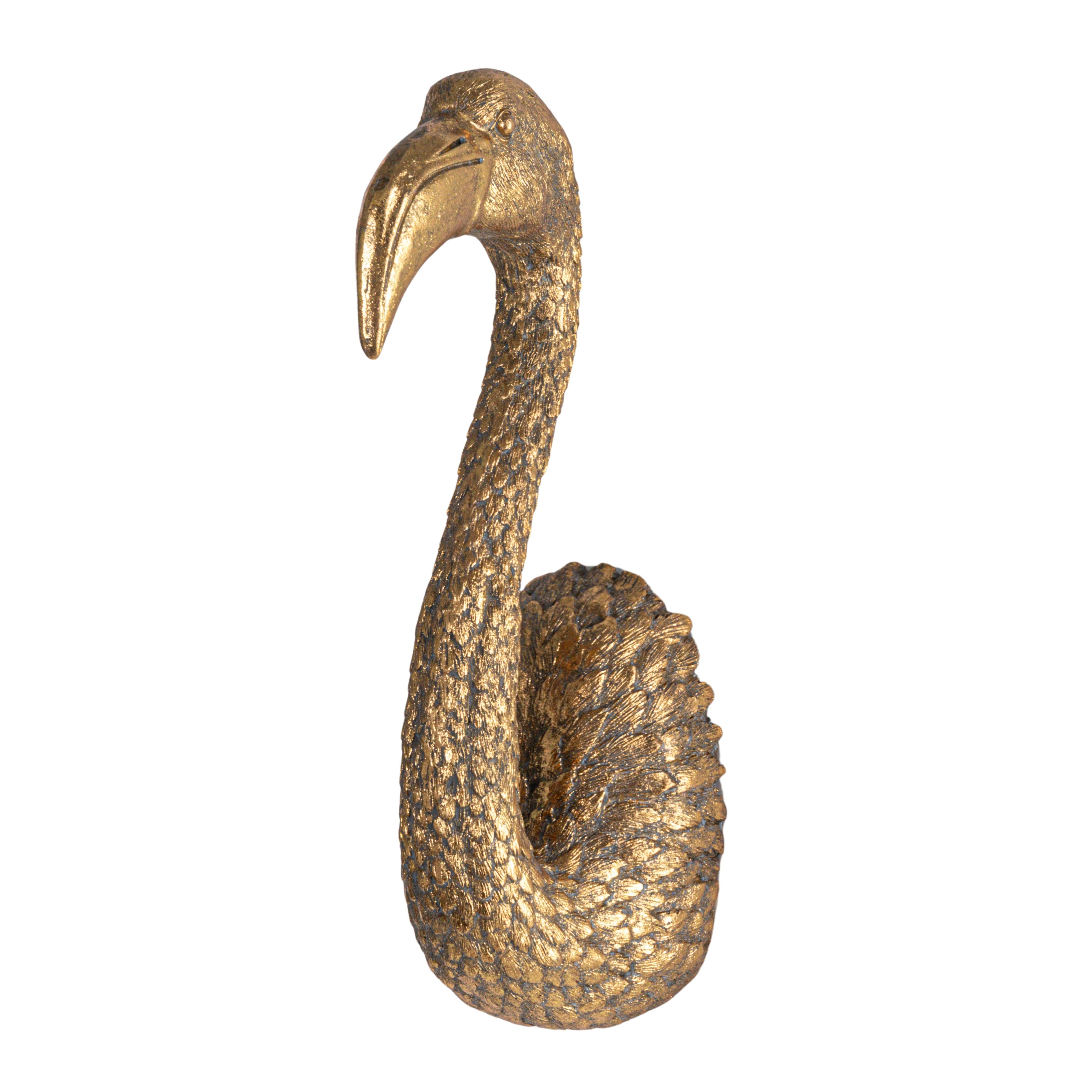 Decorative Resin Bird Bust Wall Decor, Gold - Creative Co-Op