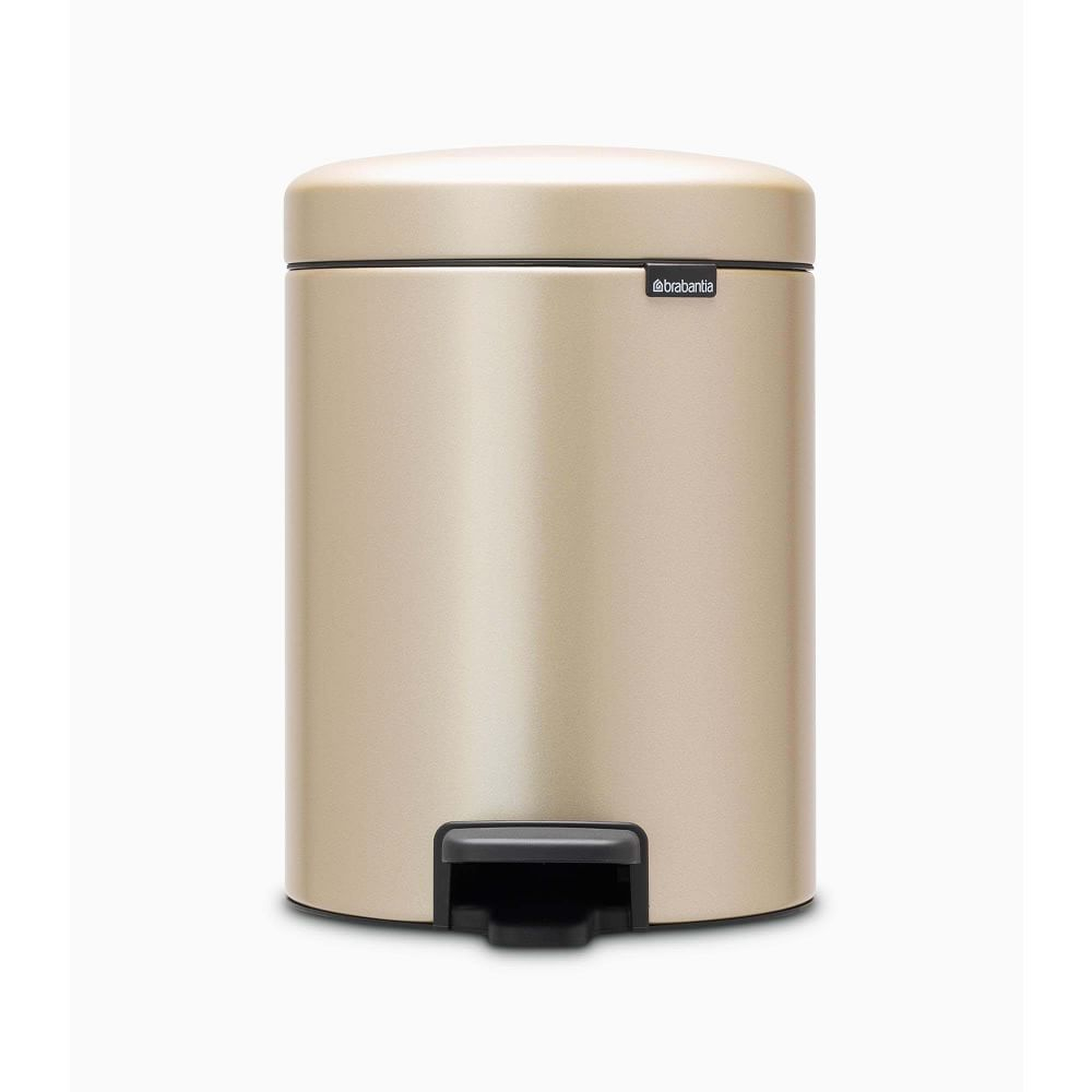 Brabantia New Icon Step Trash Can, 1.3 Gallon, Champagne - West Elm