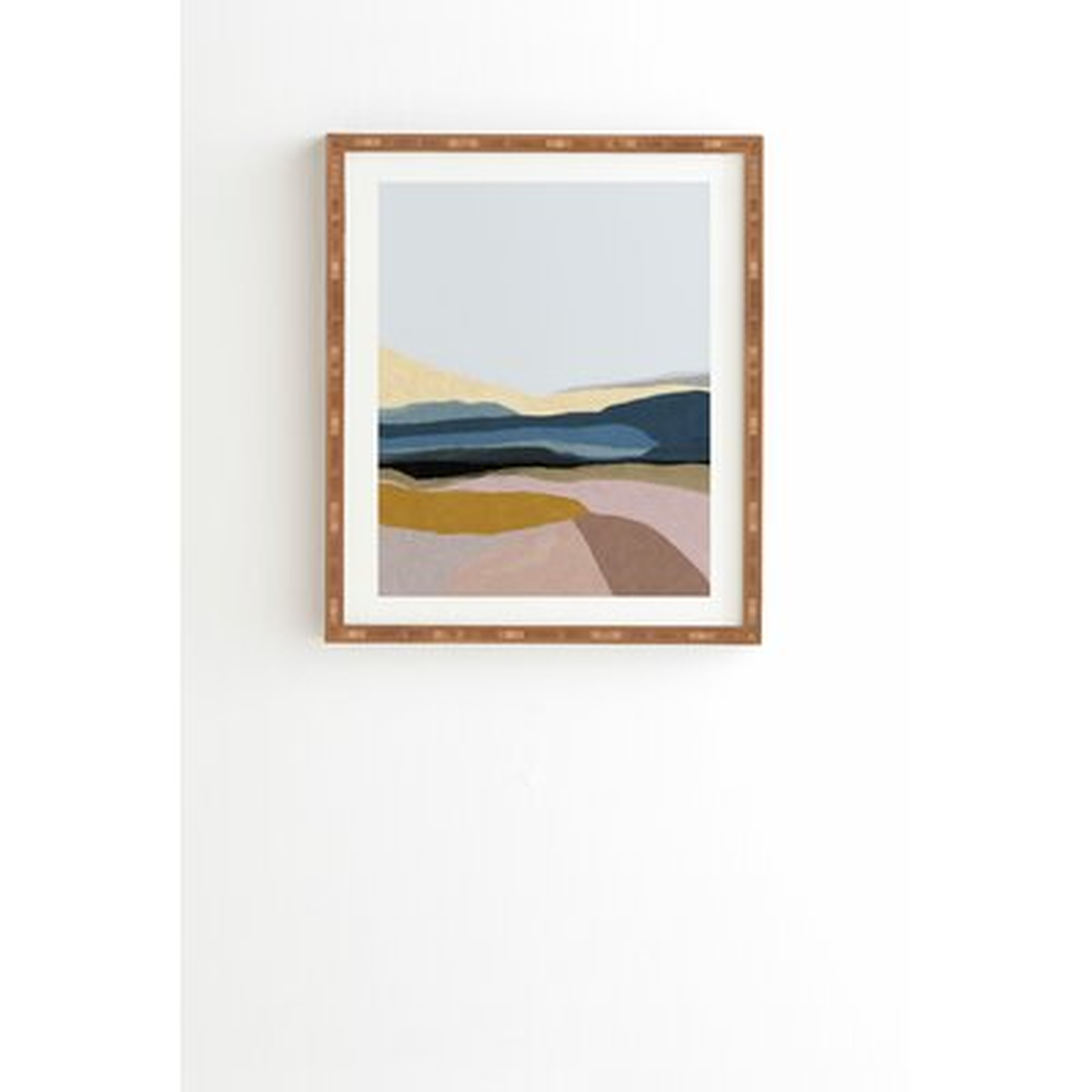 Dan Hobday Art Valley by Dan Hobday - Picture Frame Print Wood - Wayfair