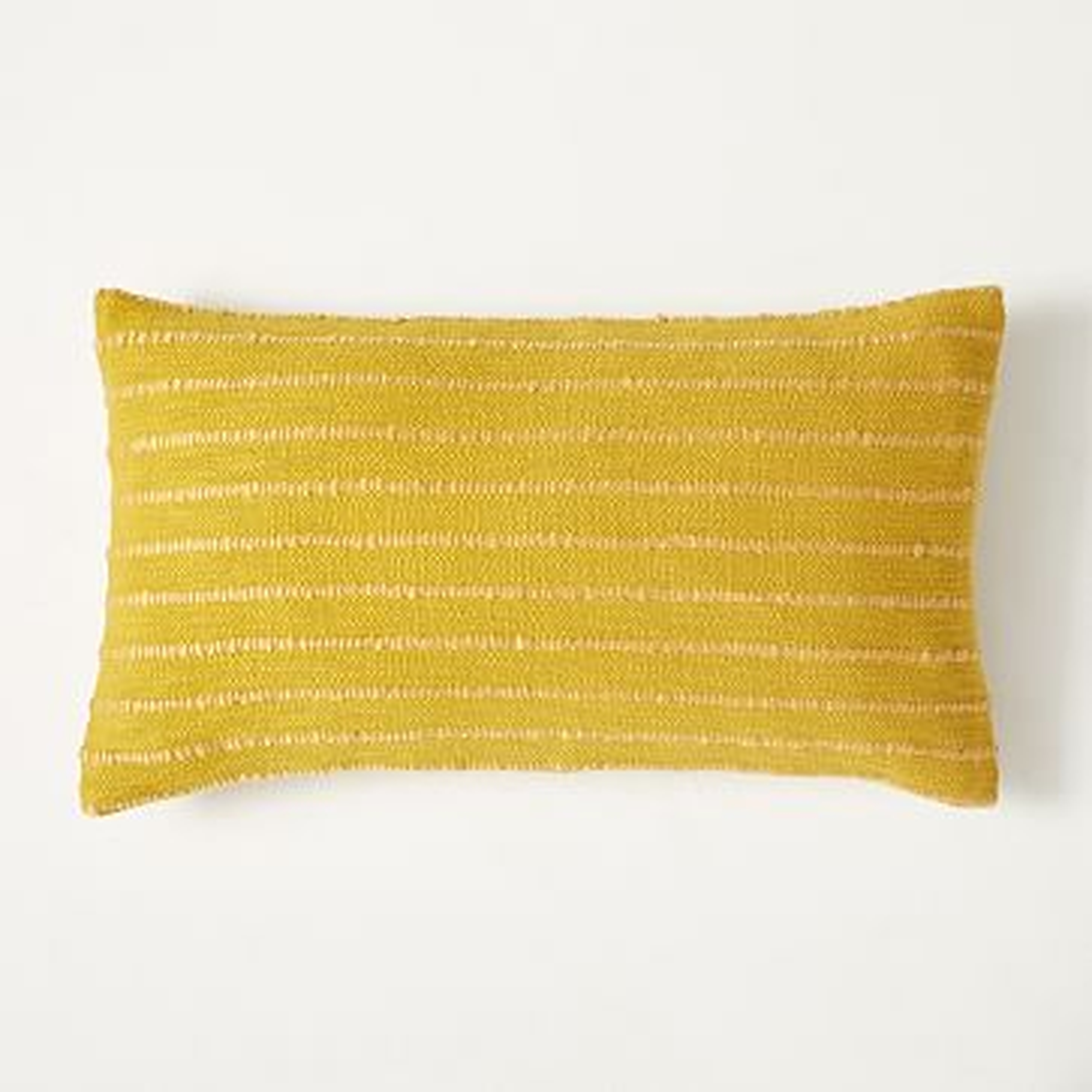 Soft Corded Pillow Cover, 14"x26", Dark Horseradish - West Elm