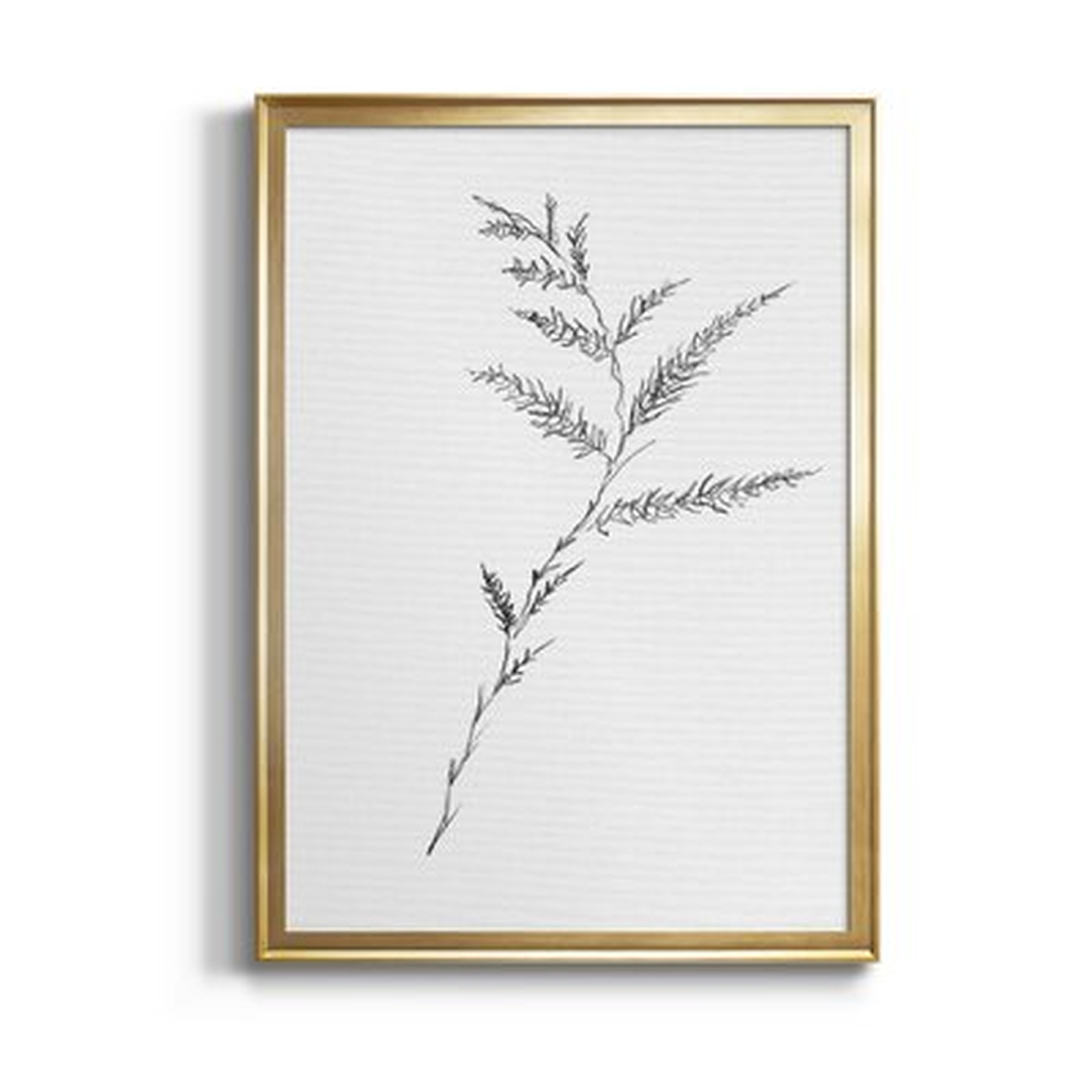 Floral Sketch Iii - Picture Frame Print on Canvas - Wayfair