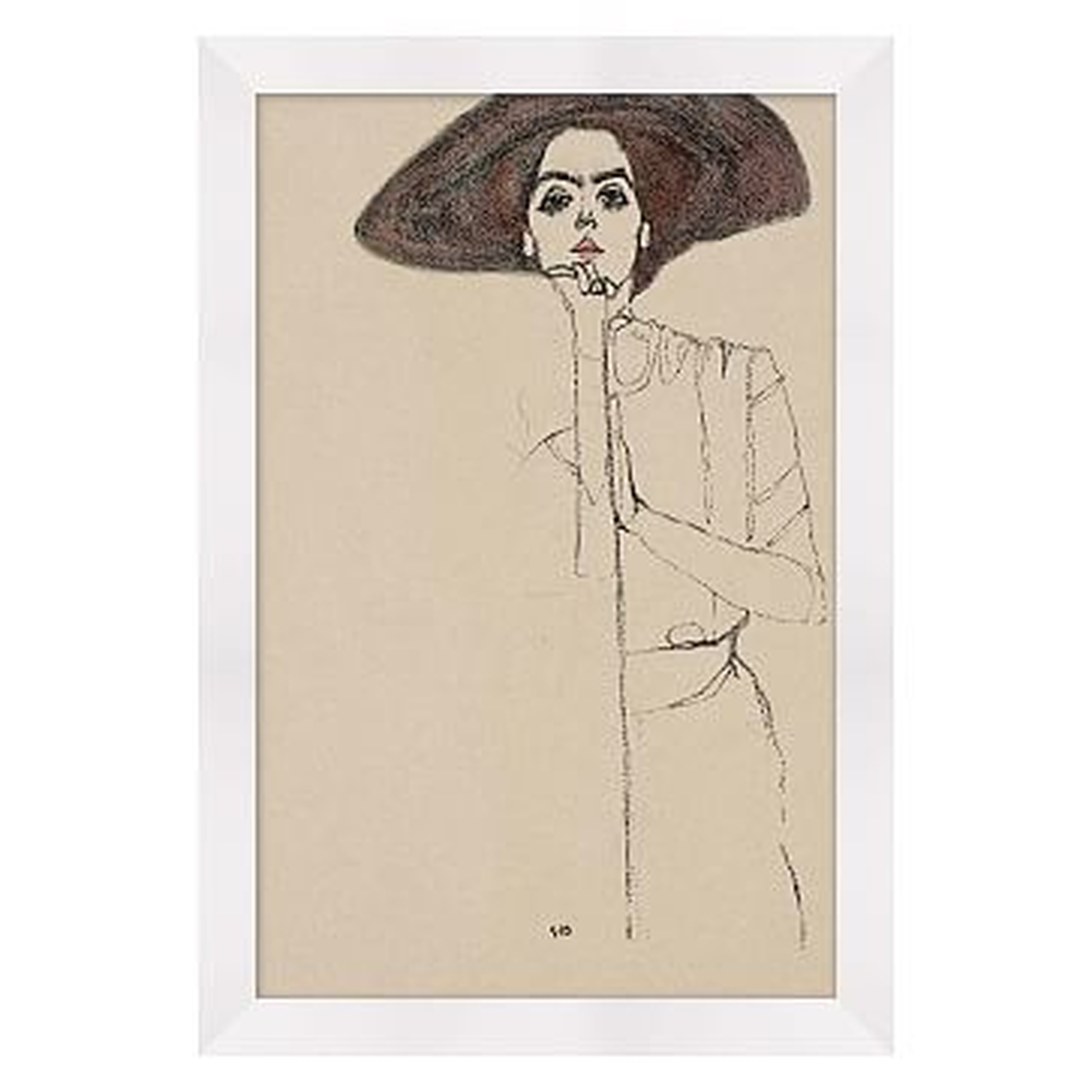 The Vintage Woman 1 Wall Art, Small - West Elm