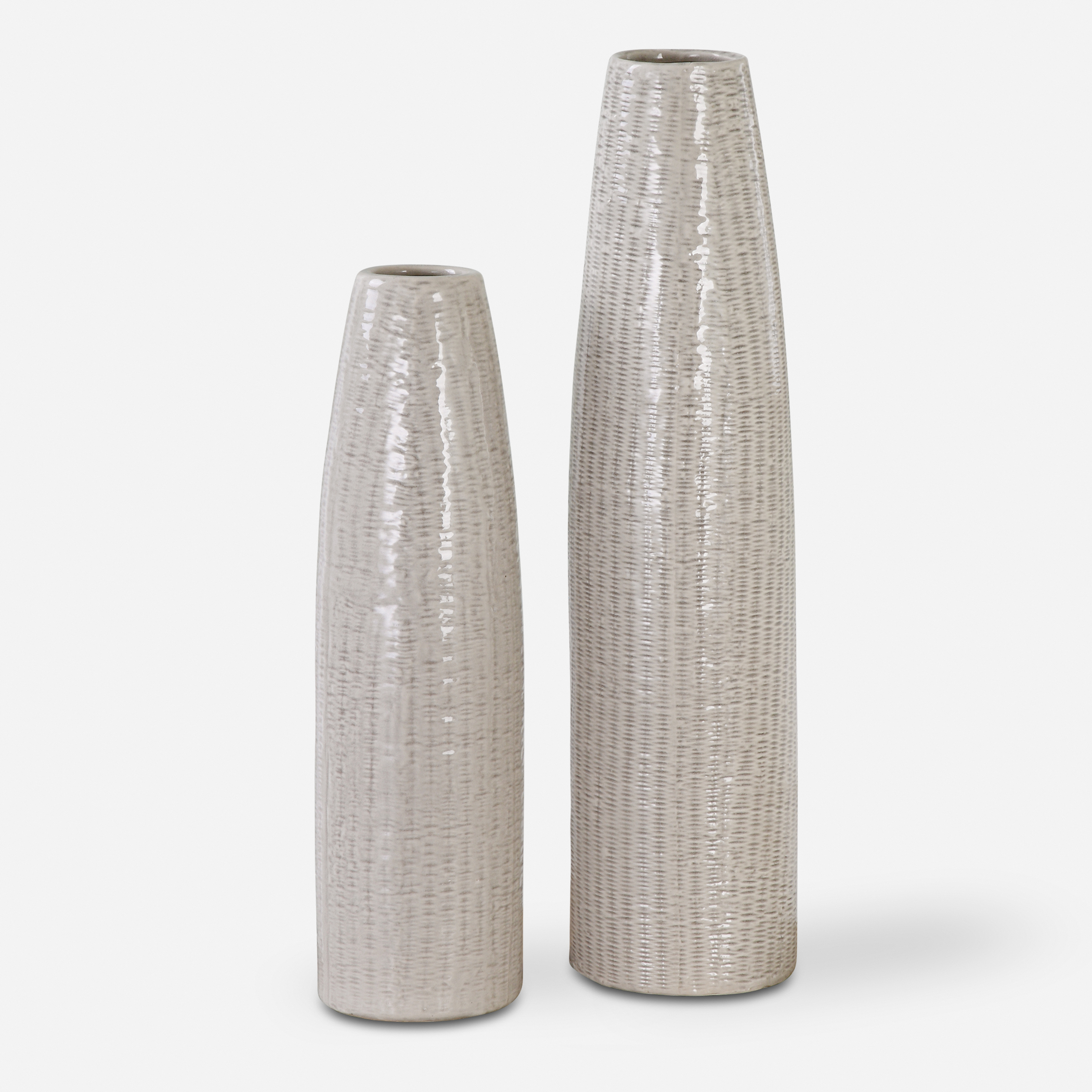 Sara Textured Ceramic Vases S/2 - Uttermost