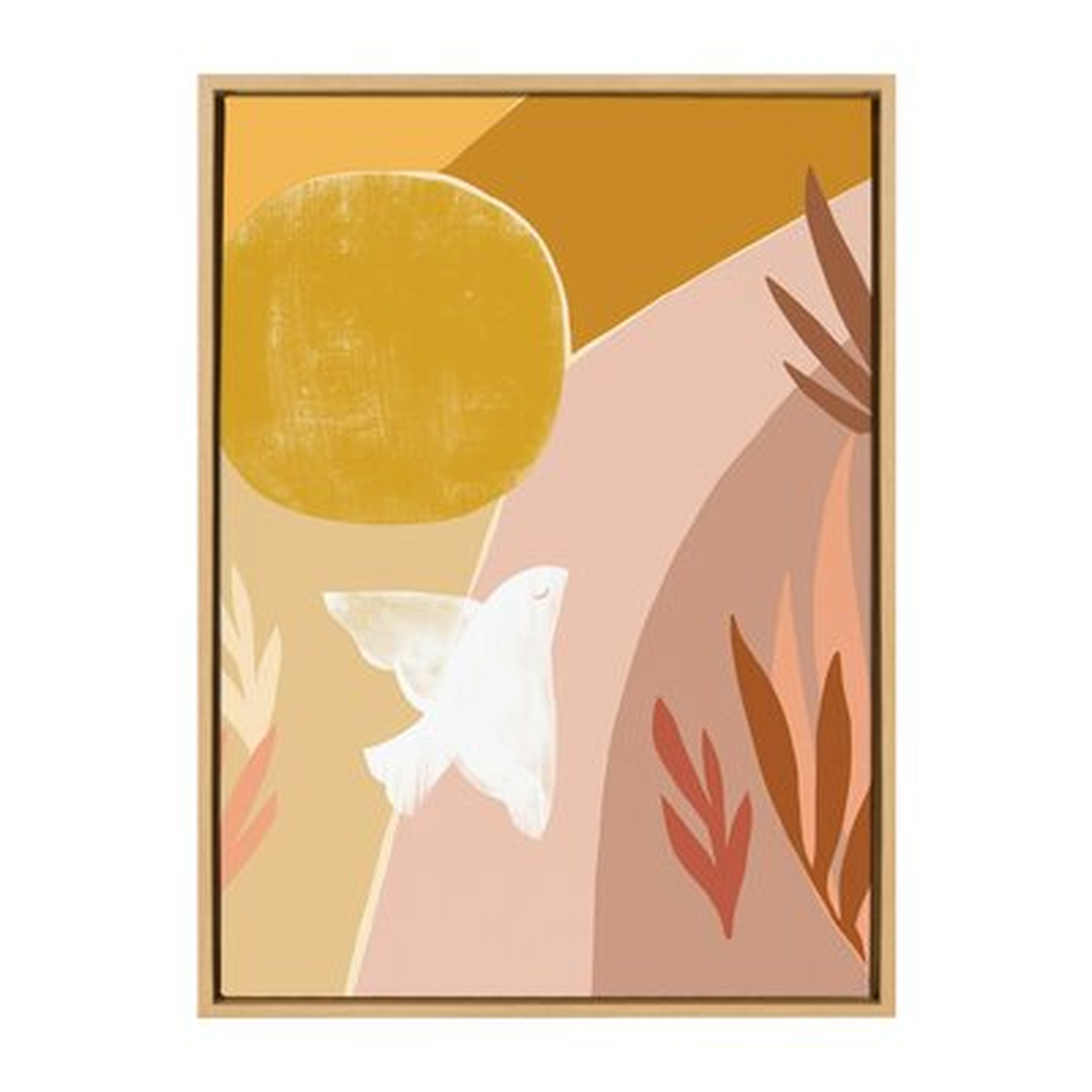 Sunrise Dove' by Kate Aurelia Studio-Floater Frame Painting Print on Canvas, 23" x 33" - Wayfair
