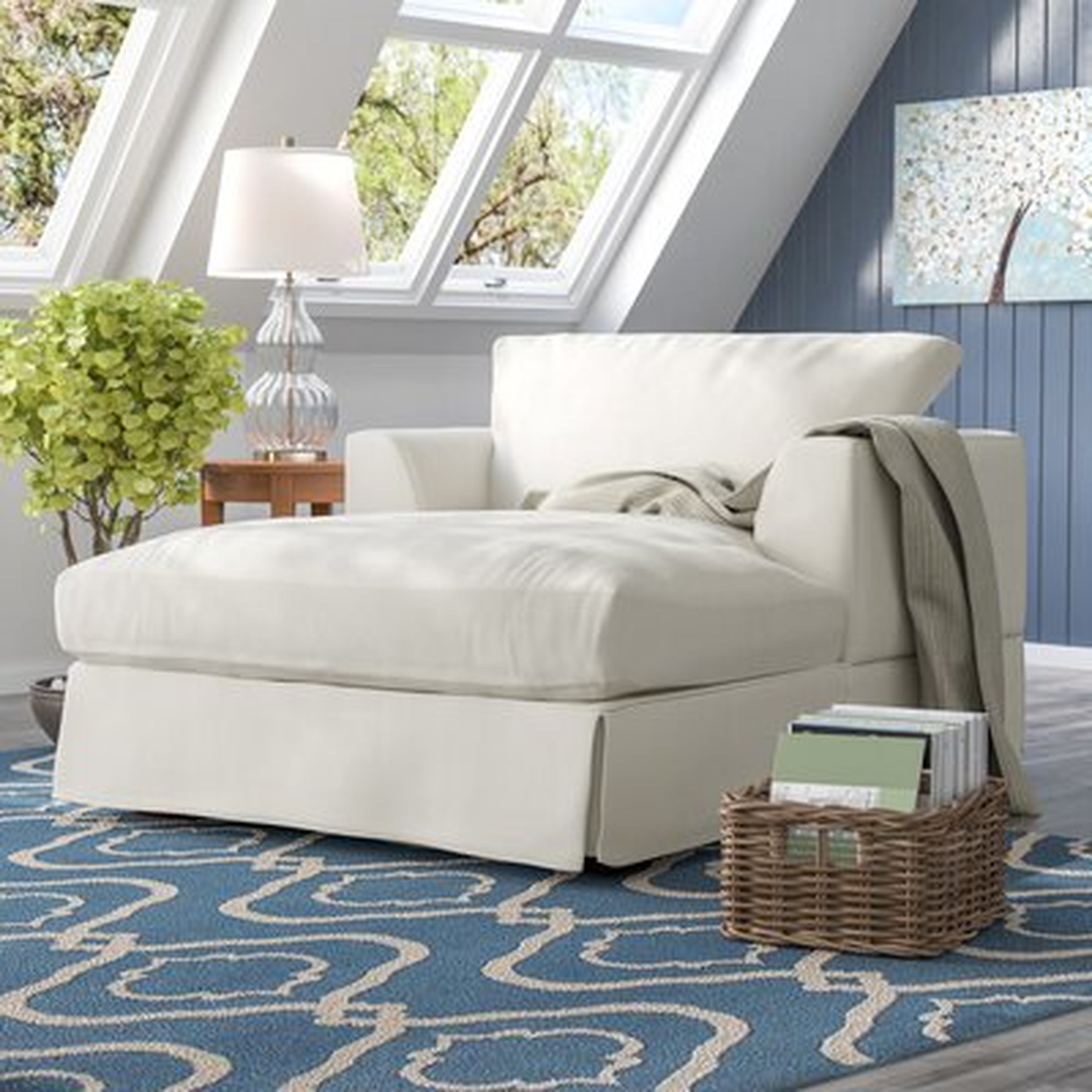 Theron Chaise Lounge, Bevin Natural - Wayfair