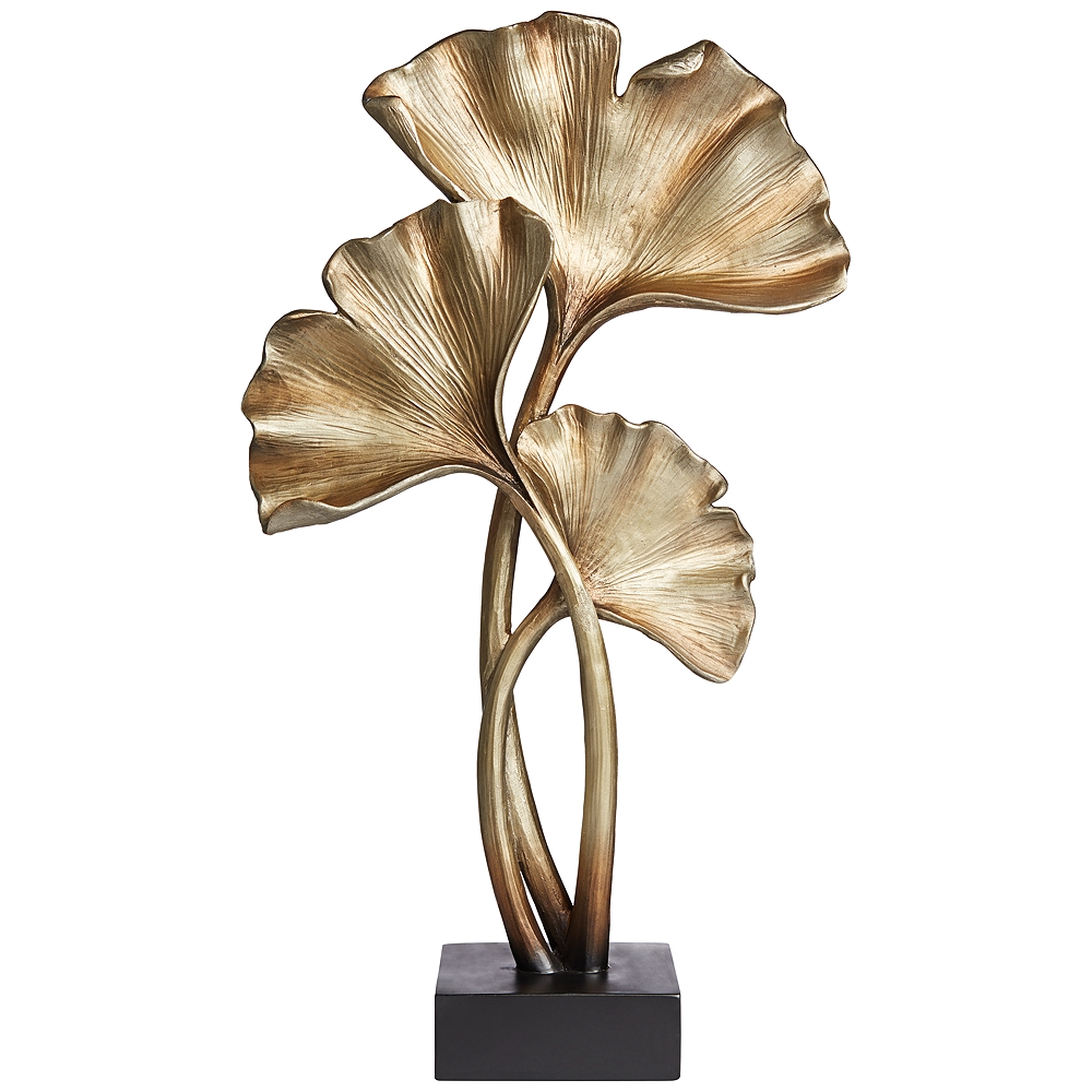 Matte Copper 21" High Ginkgo Leaves Sculpture - Style # 73D74 - Lamps Plus