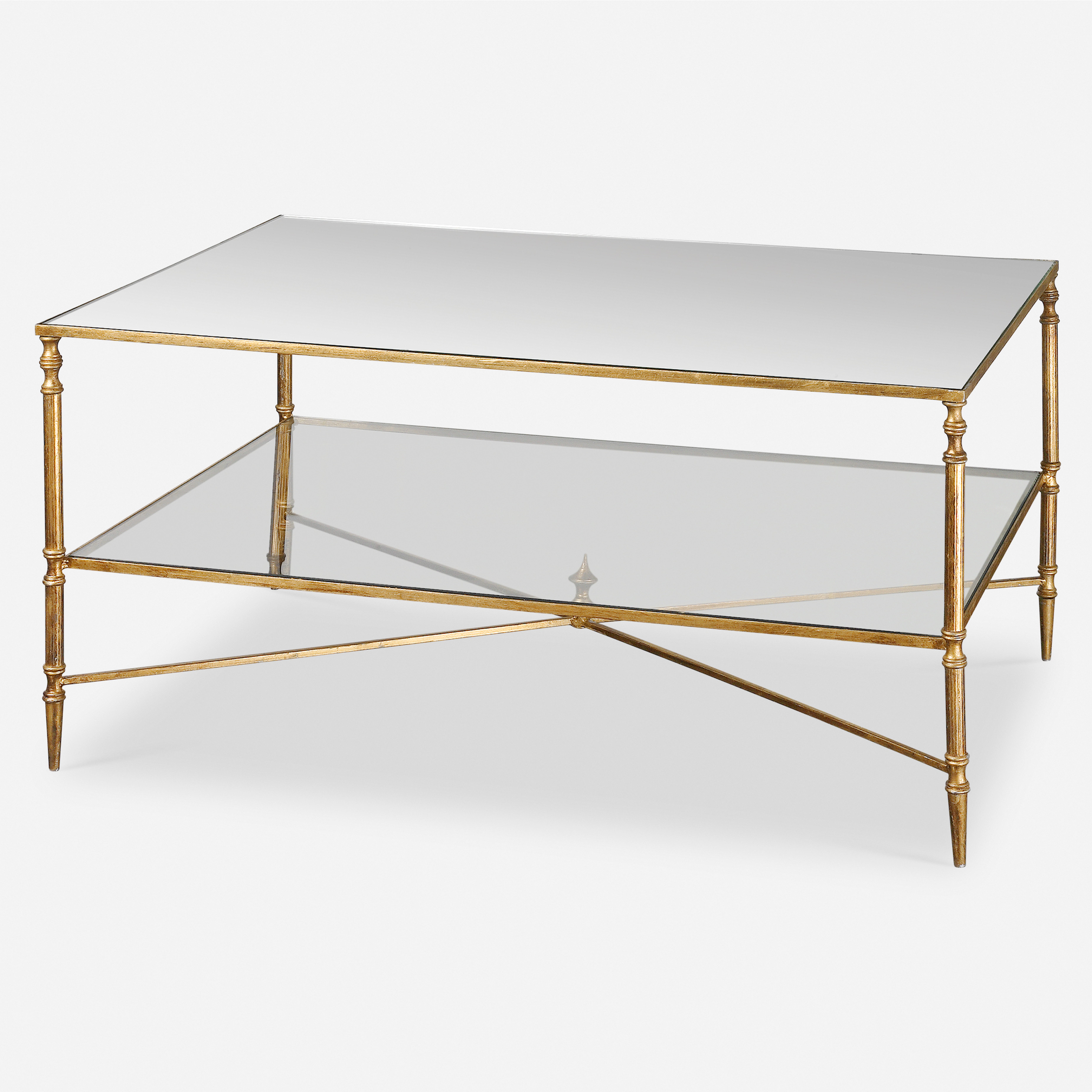Henzler Mirrored Glass Coffee Table - Uttermost