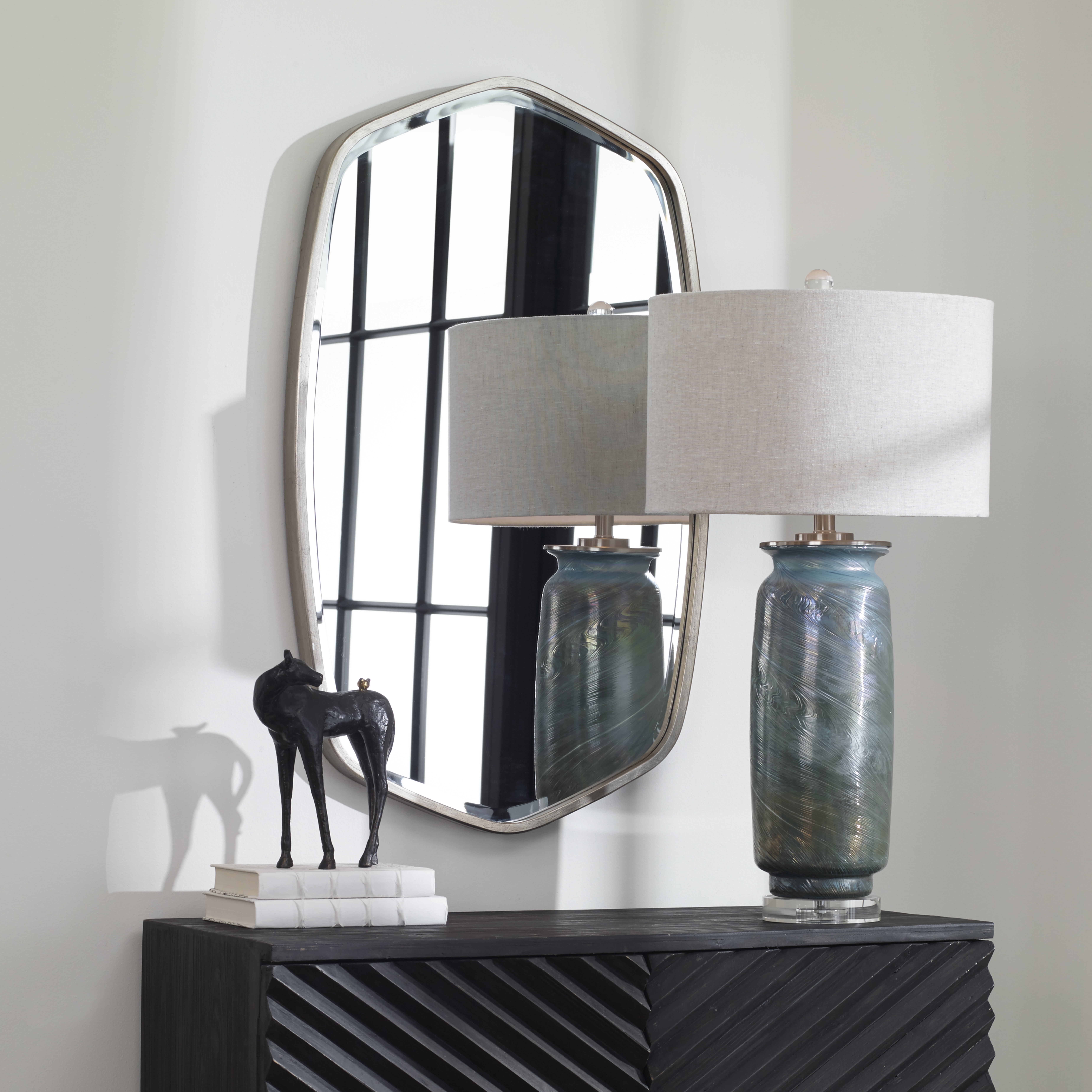 Duronia Brushed Silver Mirror - Hudsonhill Foundry