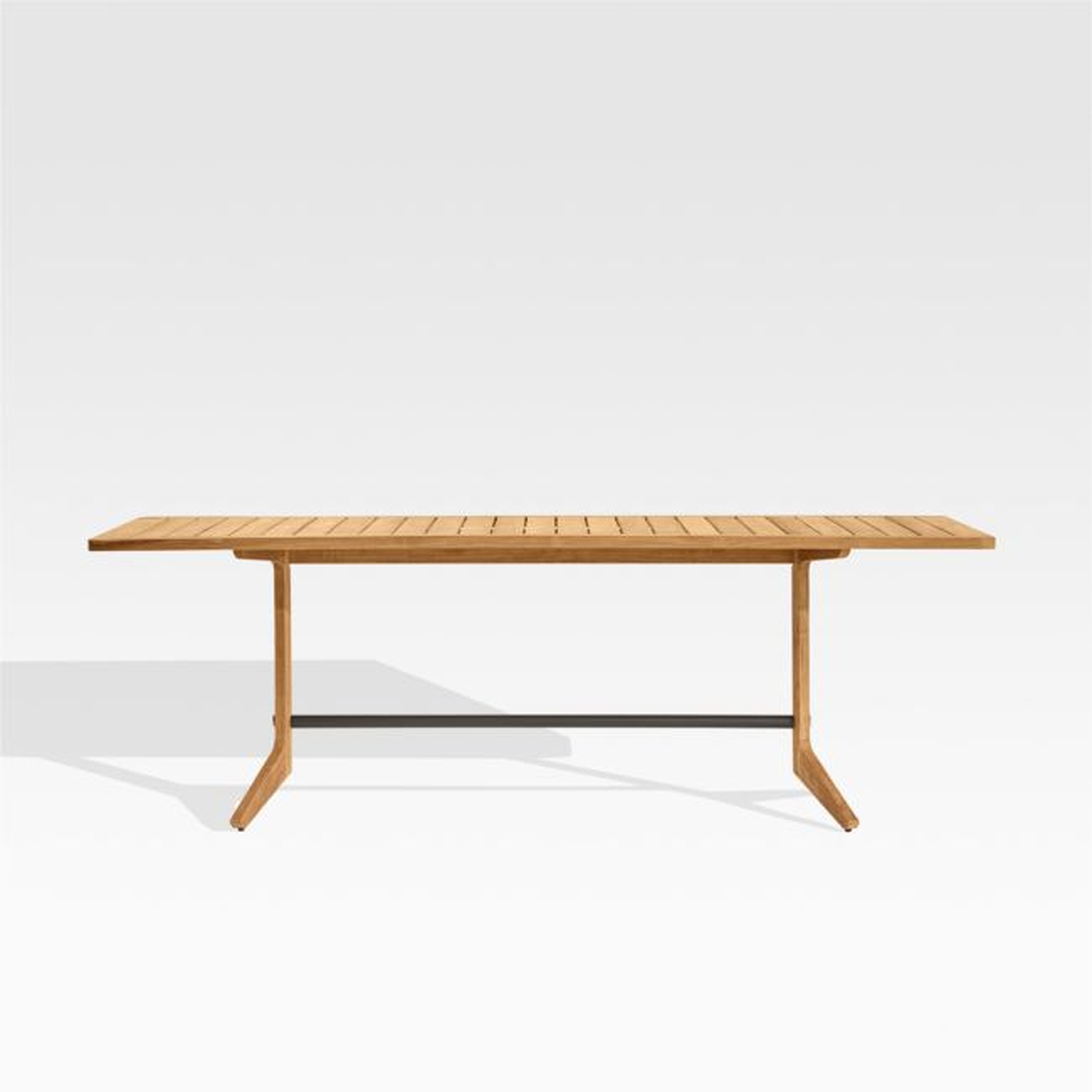 Kinney Teak Wood Outdoor Dining Table - Crate and Barrel