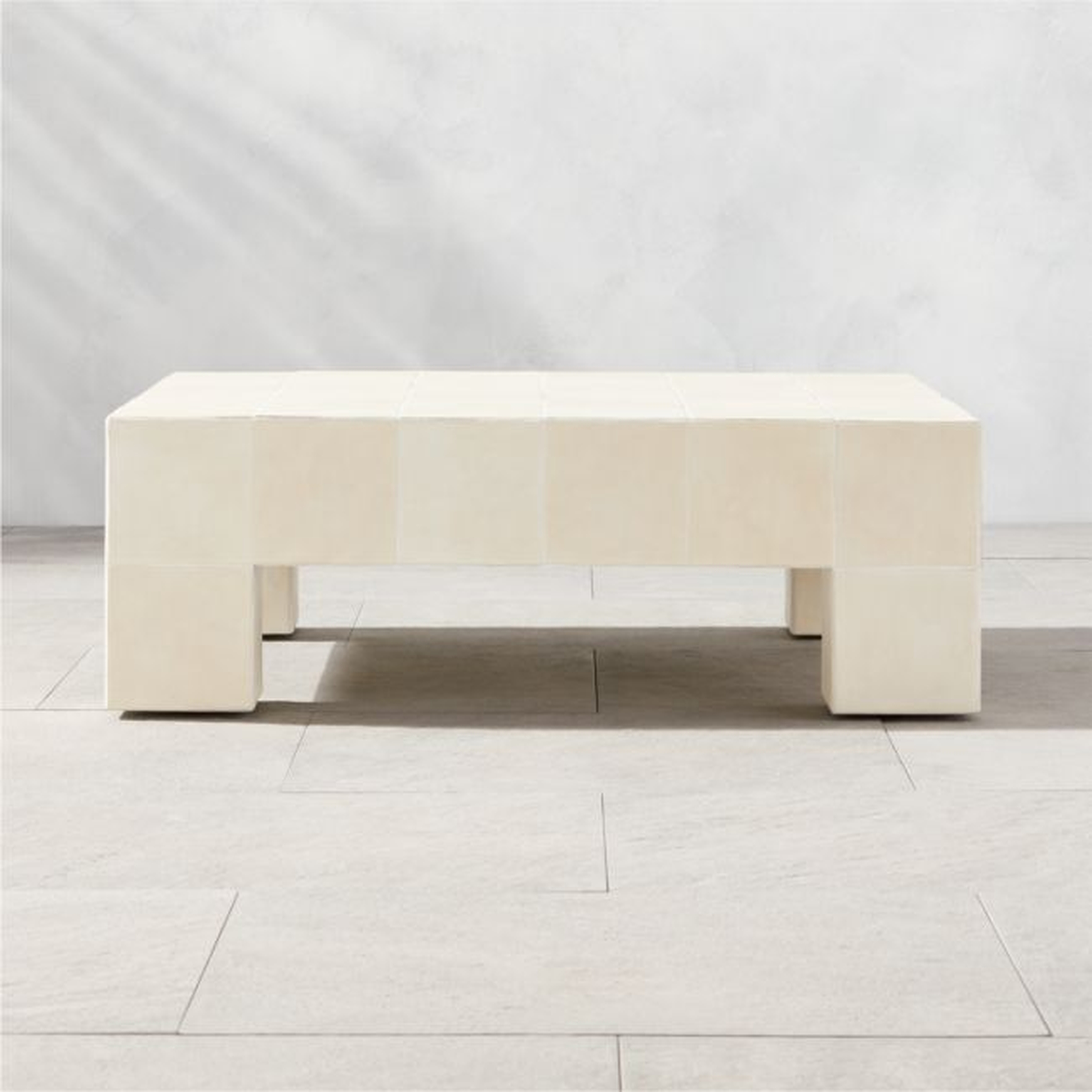 Cubo 36" Ceramic Indoor/Outdoor Coffee Table - CB2