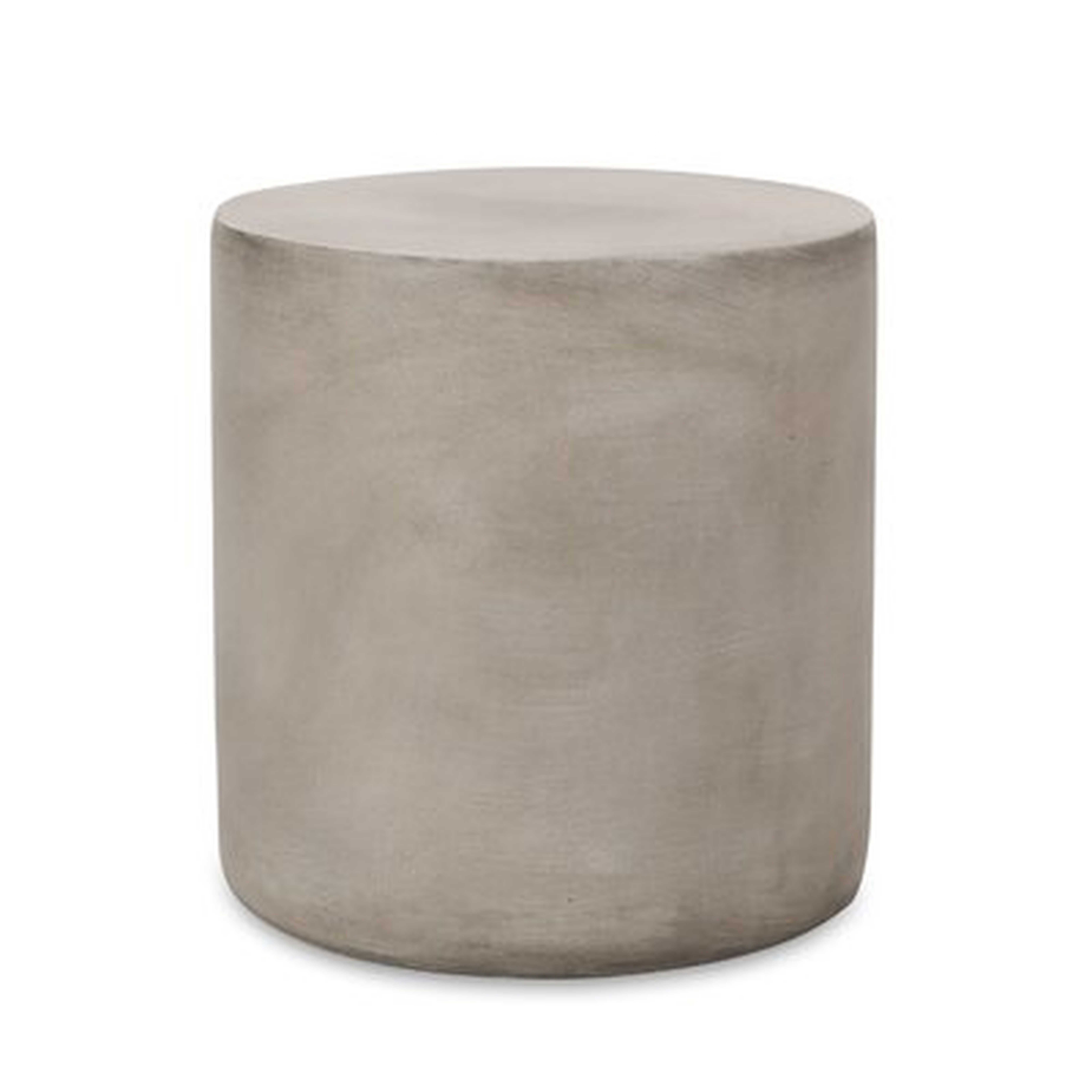 Belsy Stone/Concrete Side Table - Wayfair