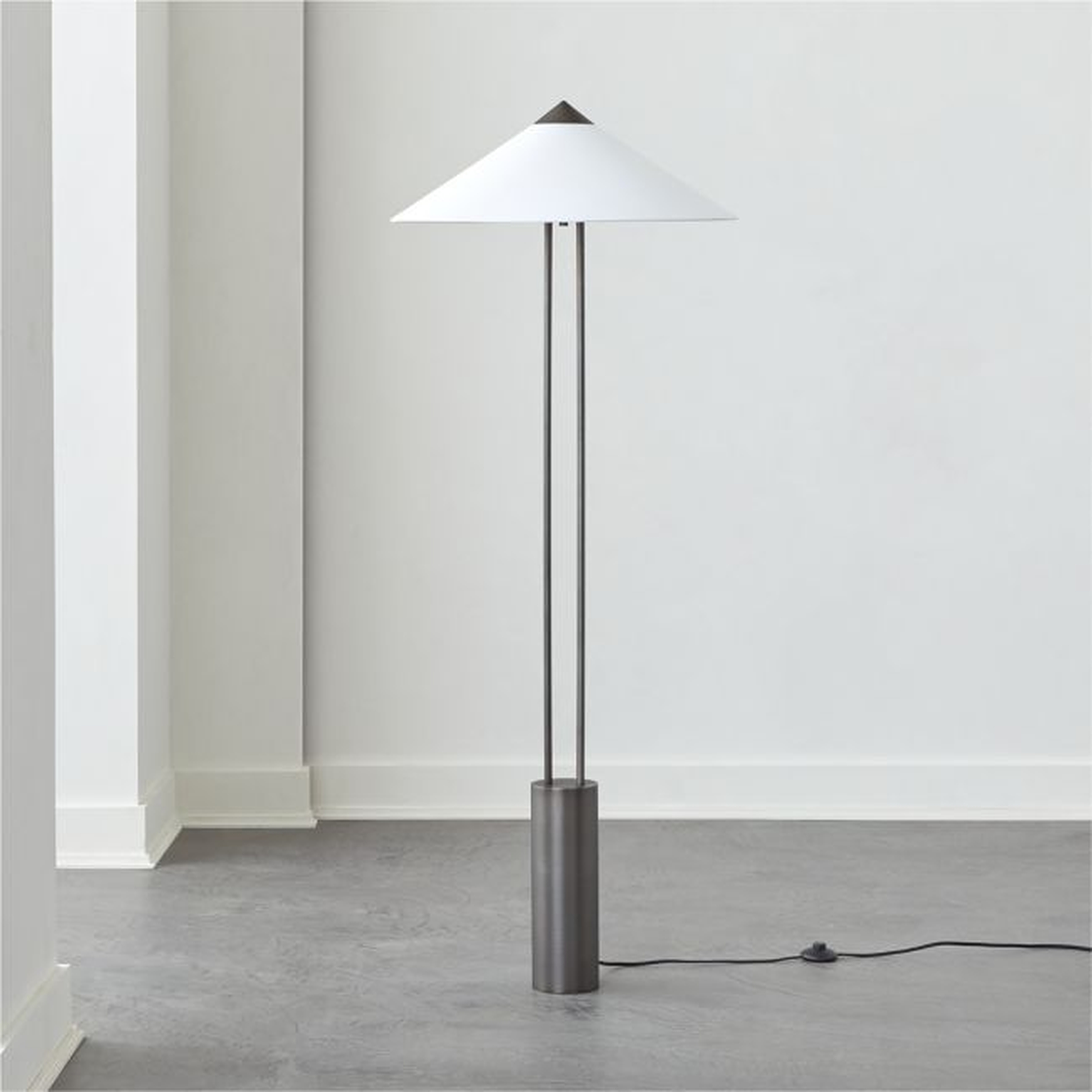 Staccato Floor Lamp, Gunmetal - CB2