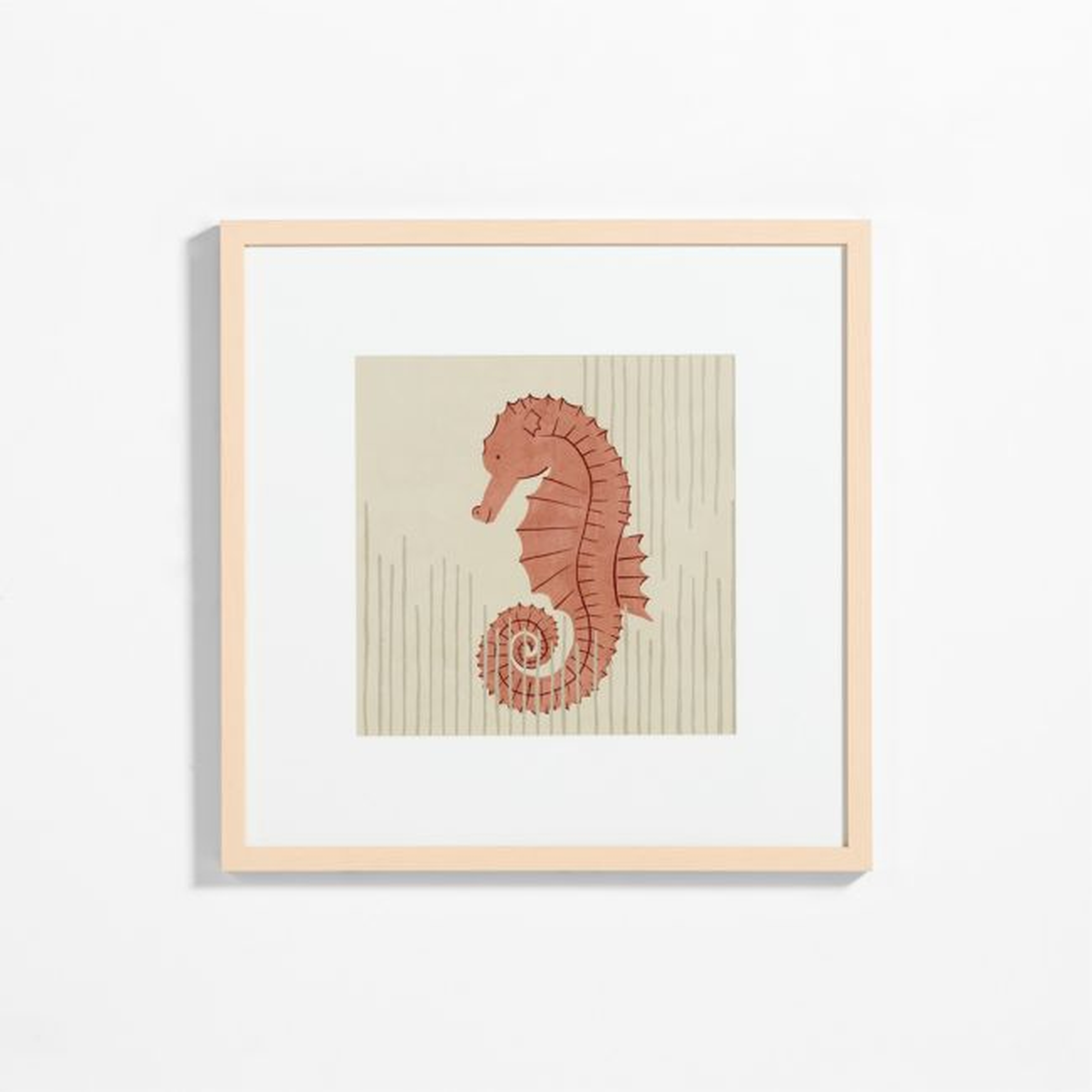 Seahorse Framed Wall Art Print - Crate & Kids