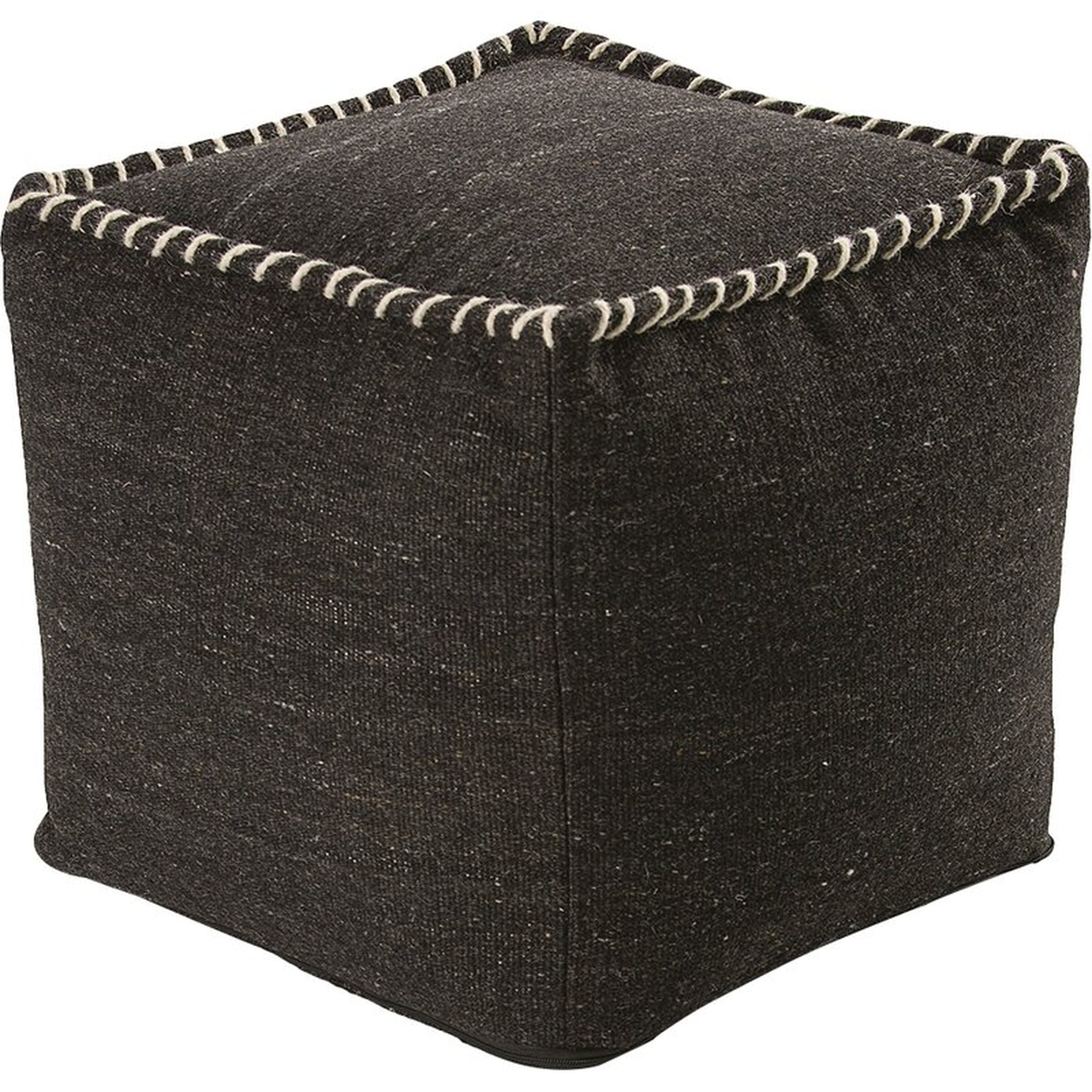 Pouf Fabric: Black - Perigold