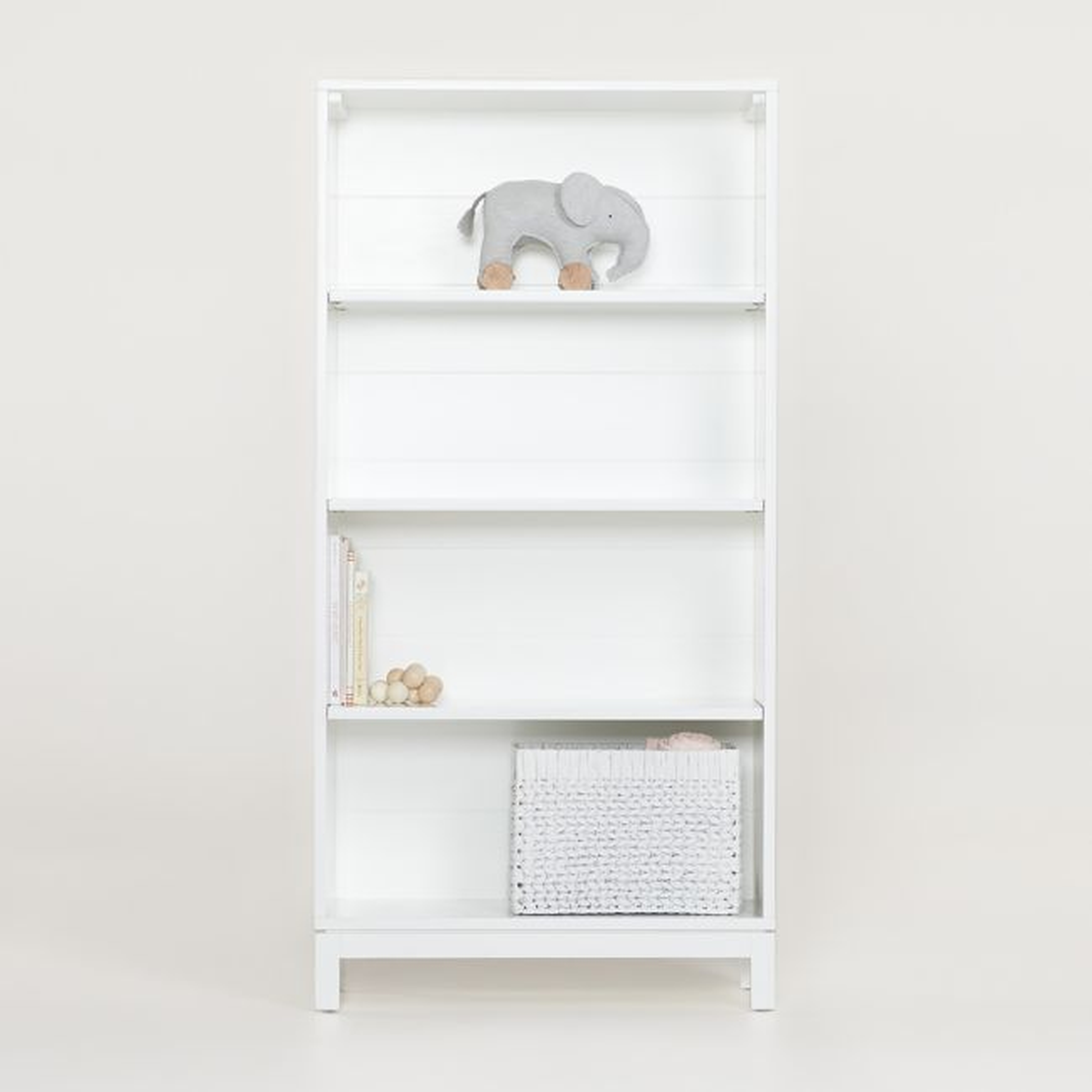 Parke White Bookcase - Crate and Barrel