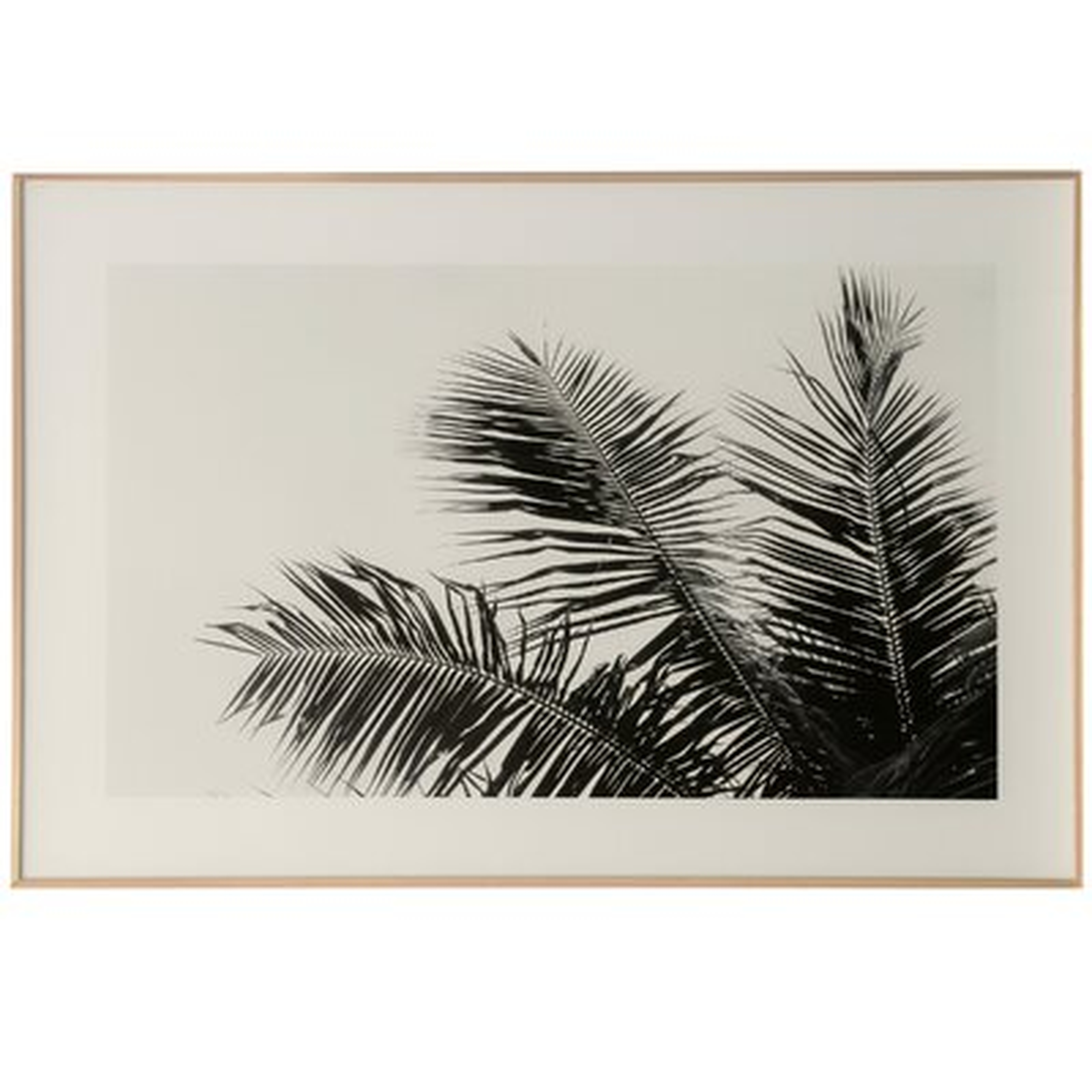 Coastal Leaves Three - Picture Frame Photograph Print on Metal - Wayfair