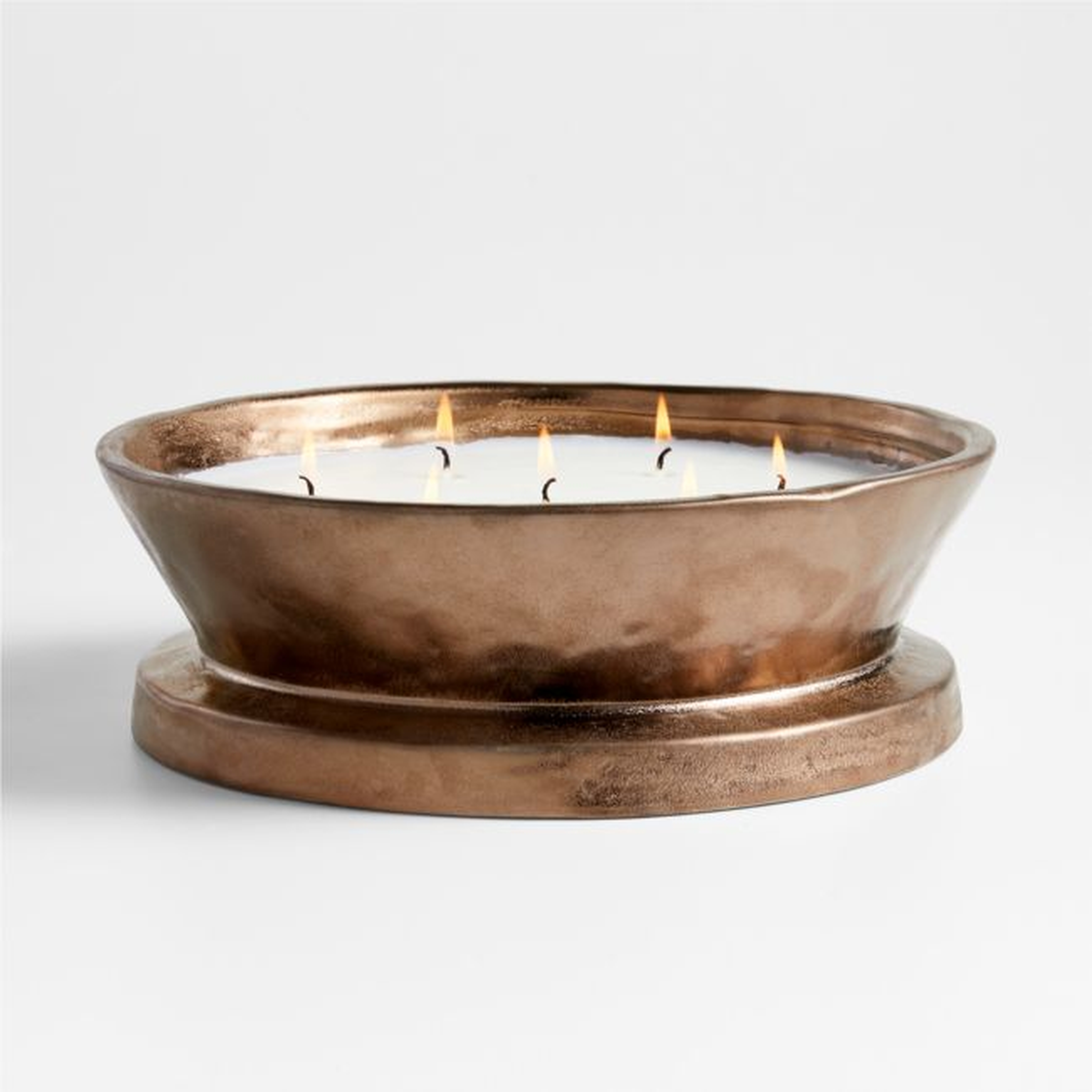 Ali Smoked Cedar Scented Ceramic Candle by Leanne Ford - Crate and Barrel