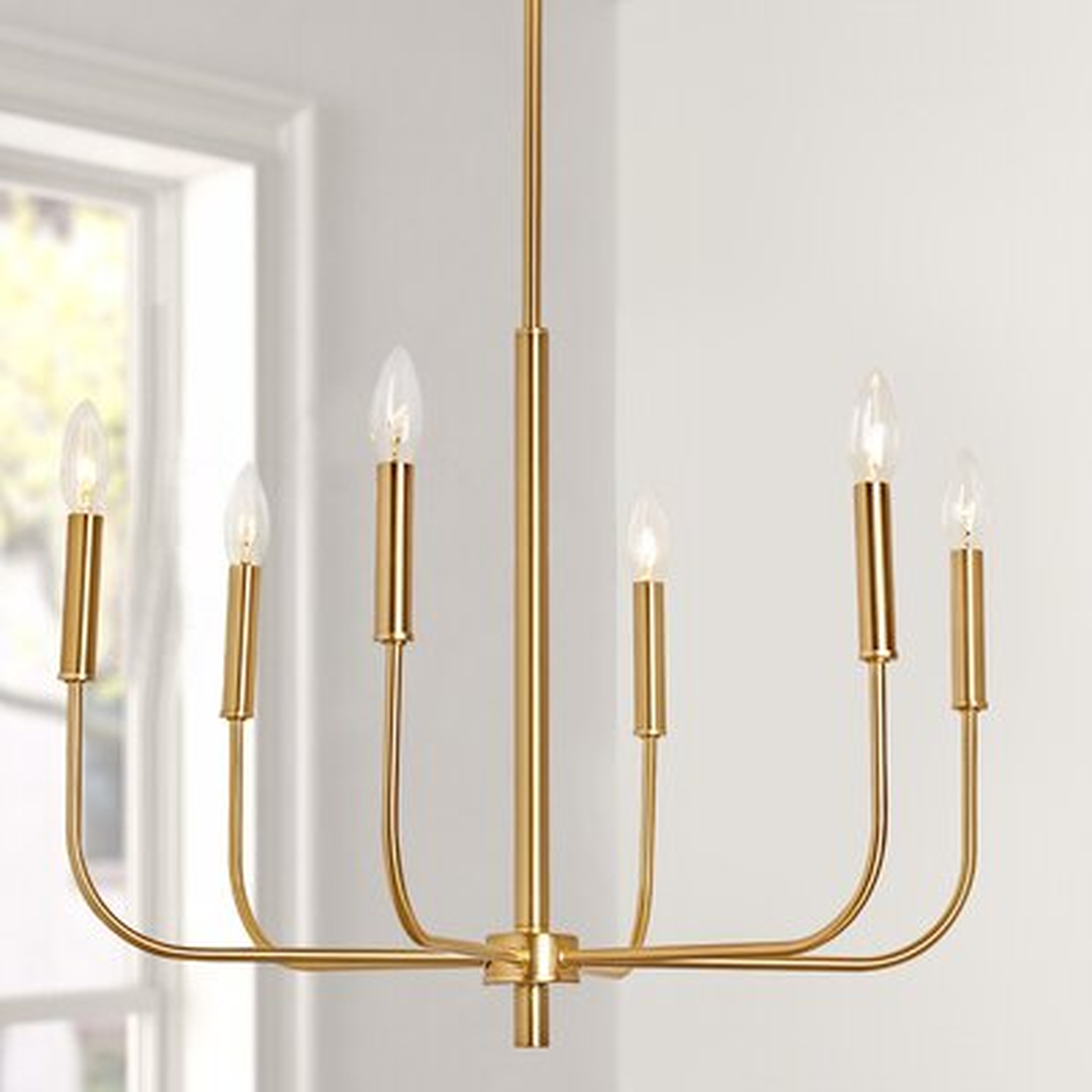 Bowlin 6 - Light Candle Style Classic / Traditional Chandelier - Wayfair