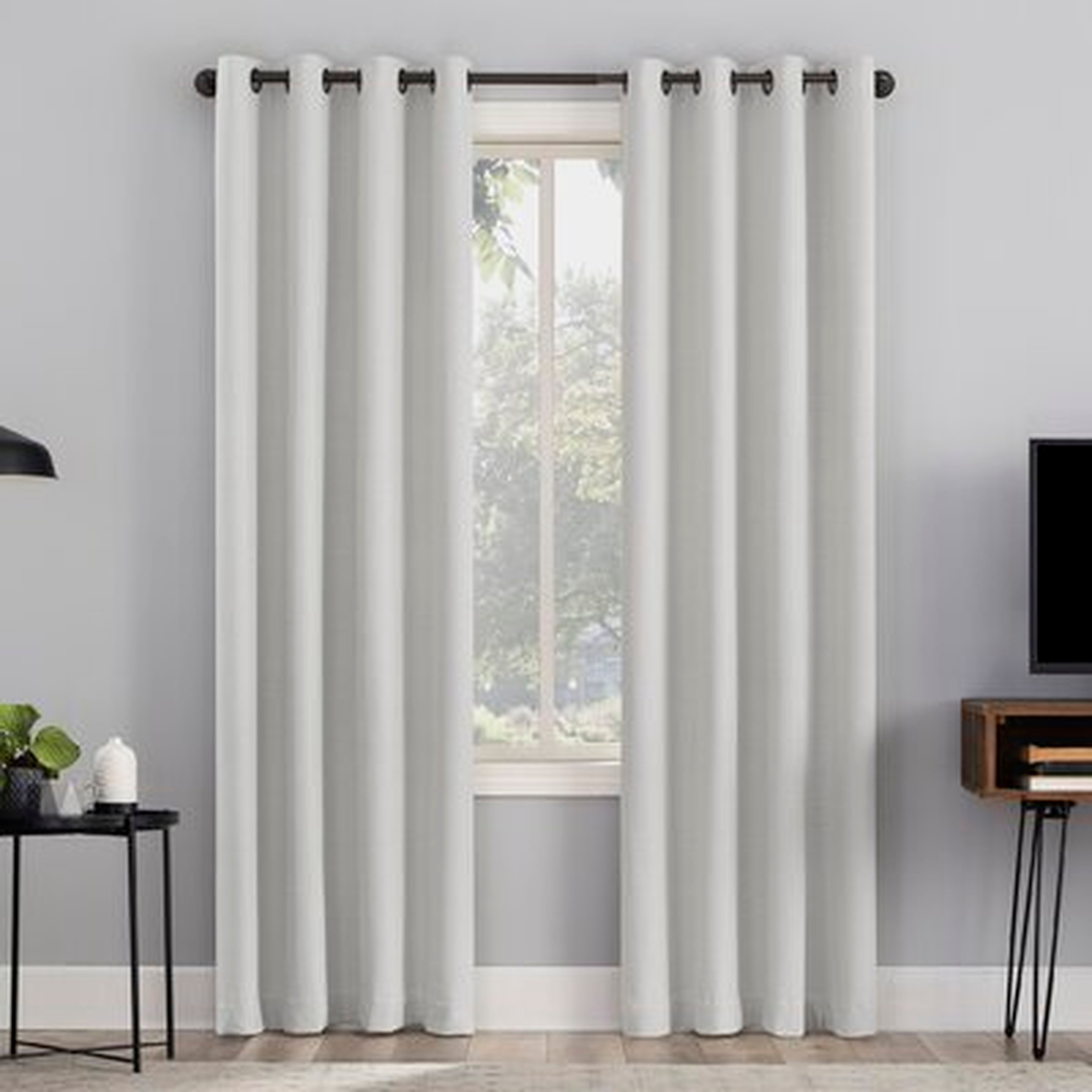 Channing Solid Max Blackout Thermal Grommet Single Curtain Panel - Wayfair