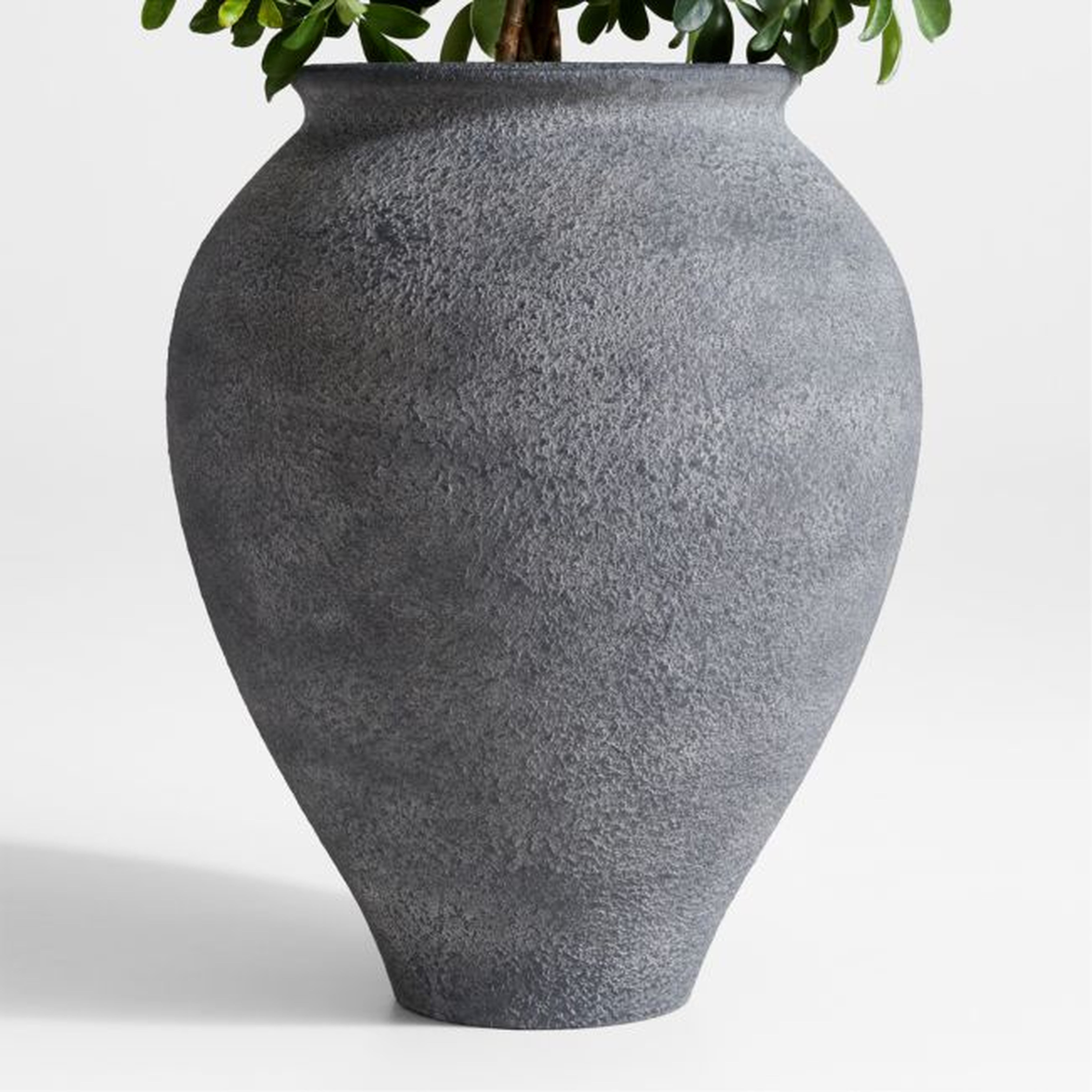 Ophelia 24" x 29.9" Black Tall Planter - Crate and Barrel