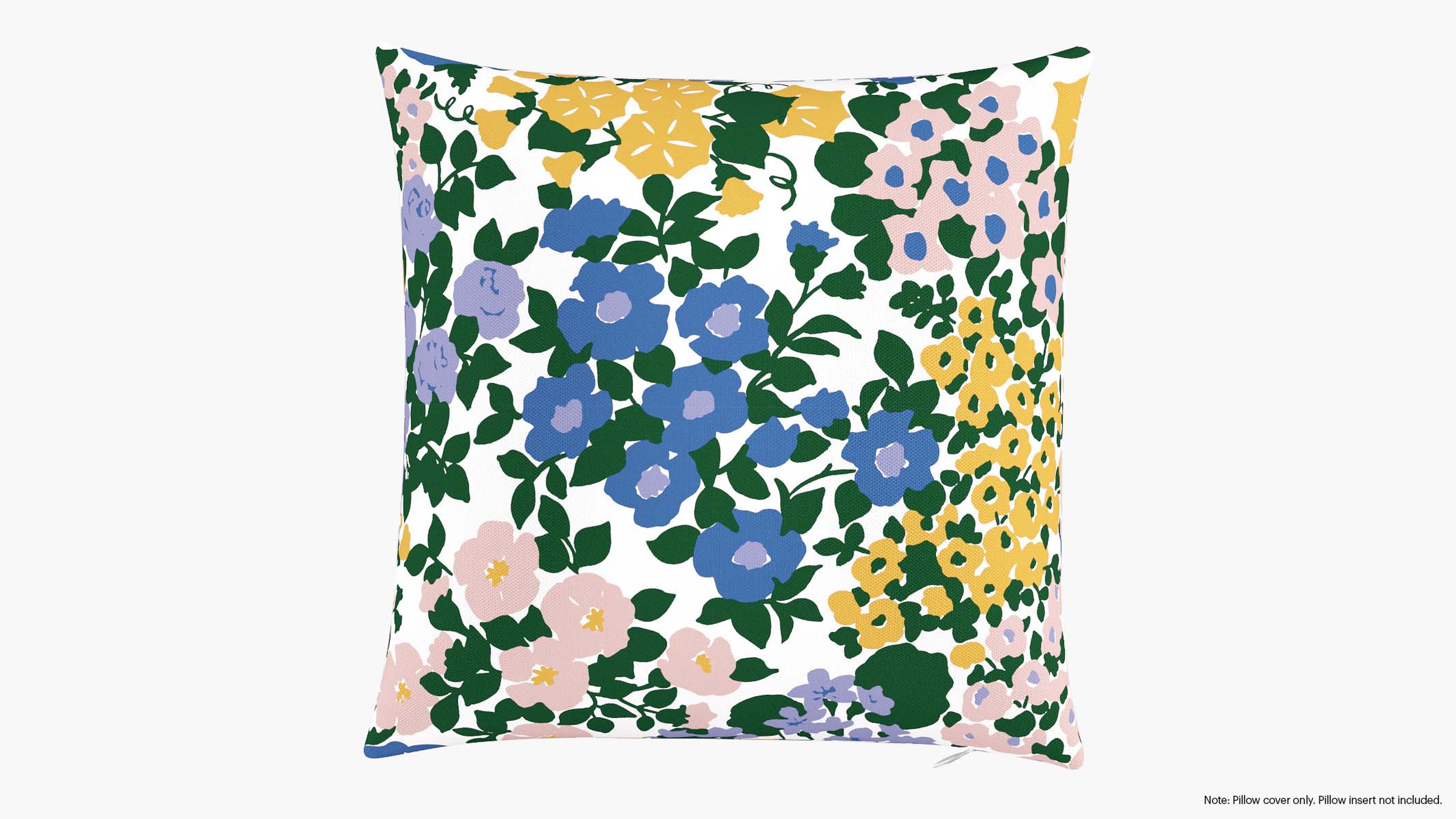 Throw Pillow Cover 18", Lavender Million Flowers, 18" x 18" - The Inside