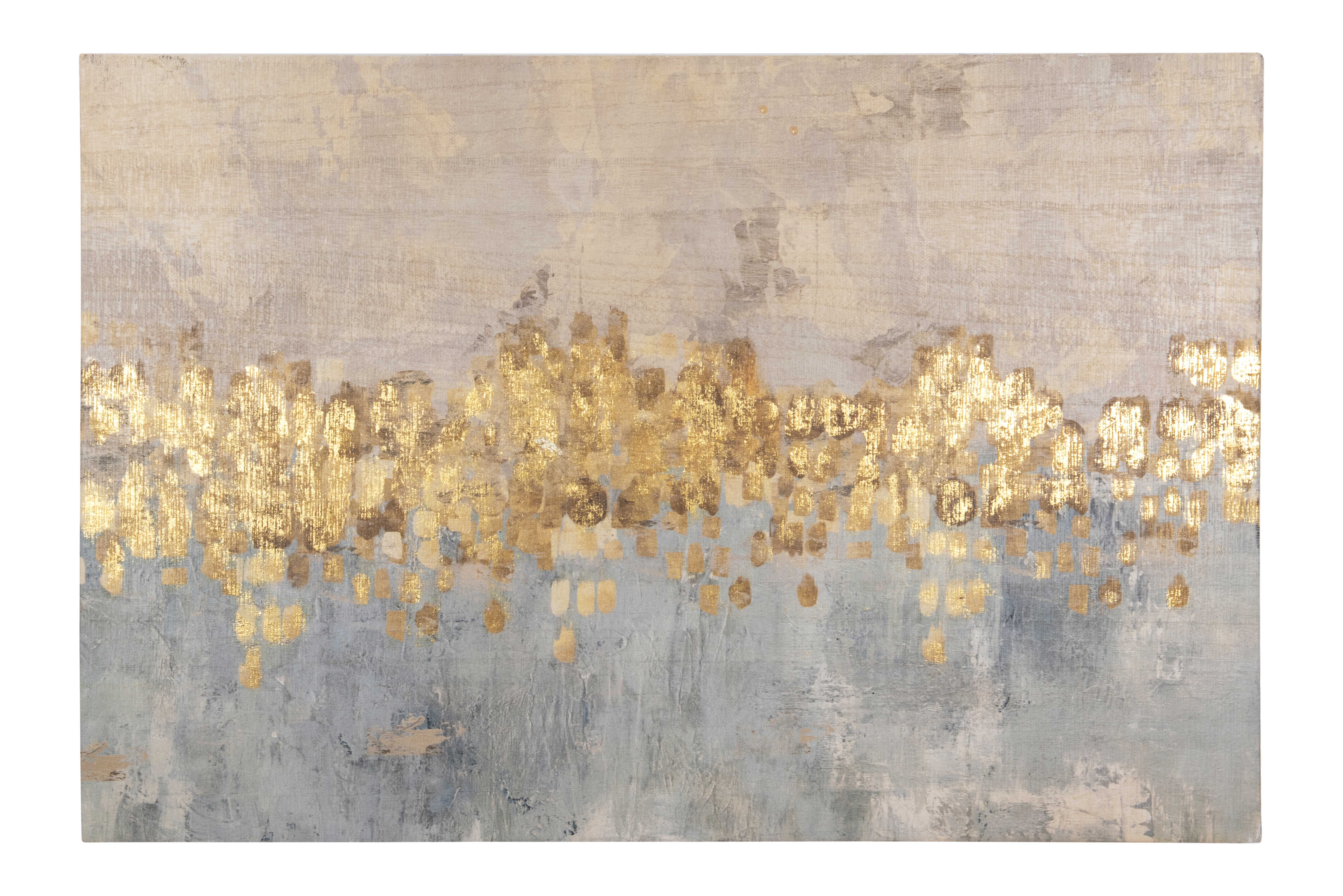 Gold Accent Abstract Canvas,  35.25" x 23.5" - Studio Marcette