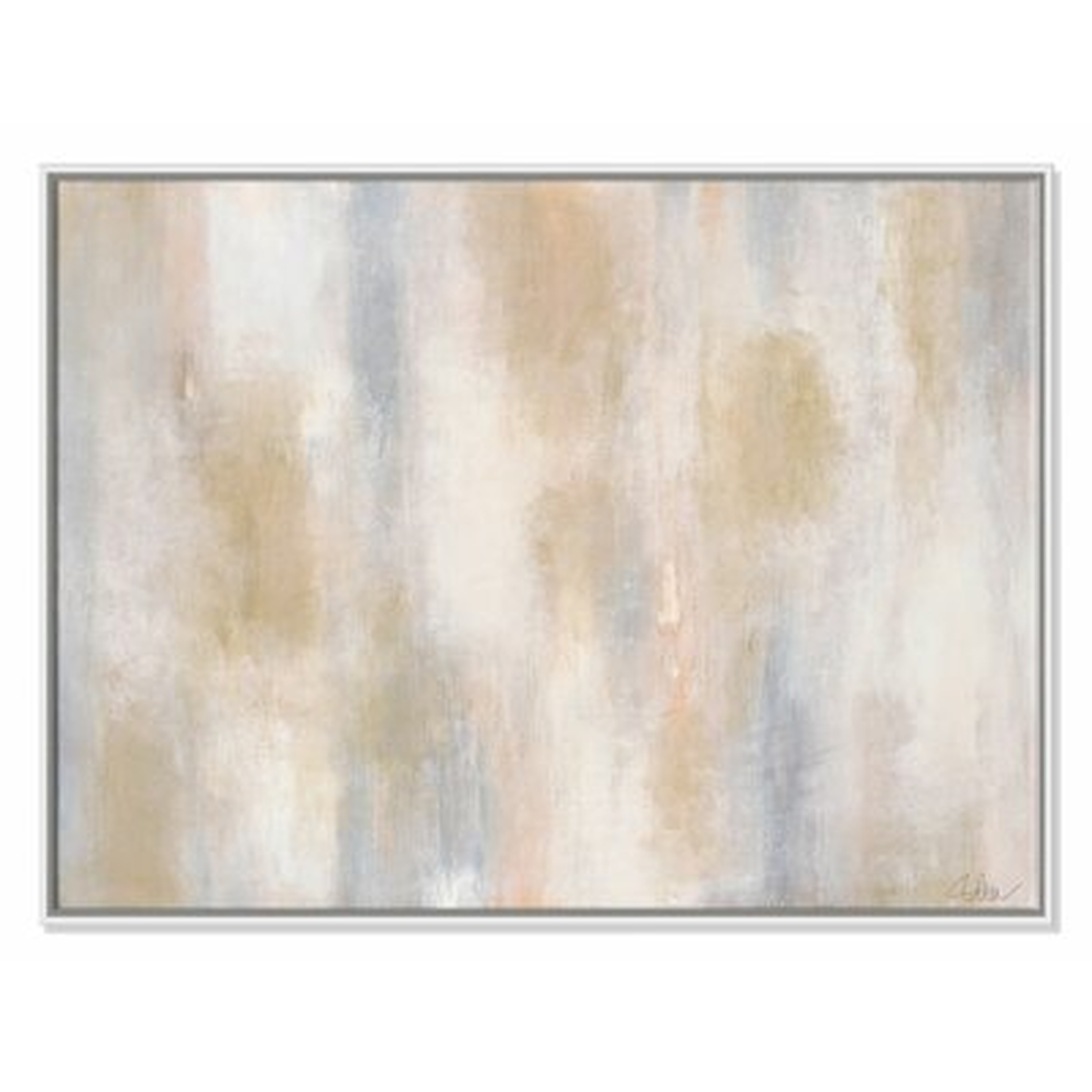 Pulsating Shimmer - Floater Frame Painting on Canvas - Wayfair