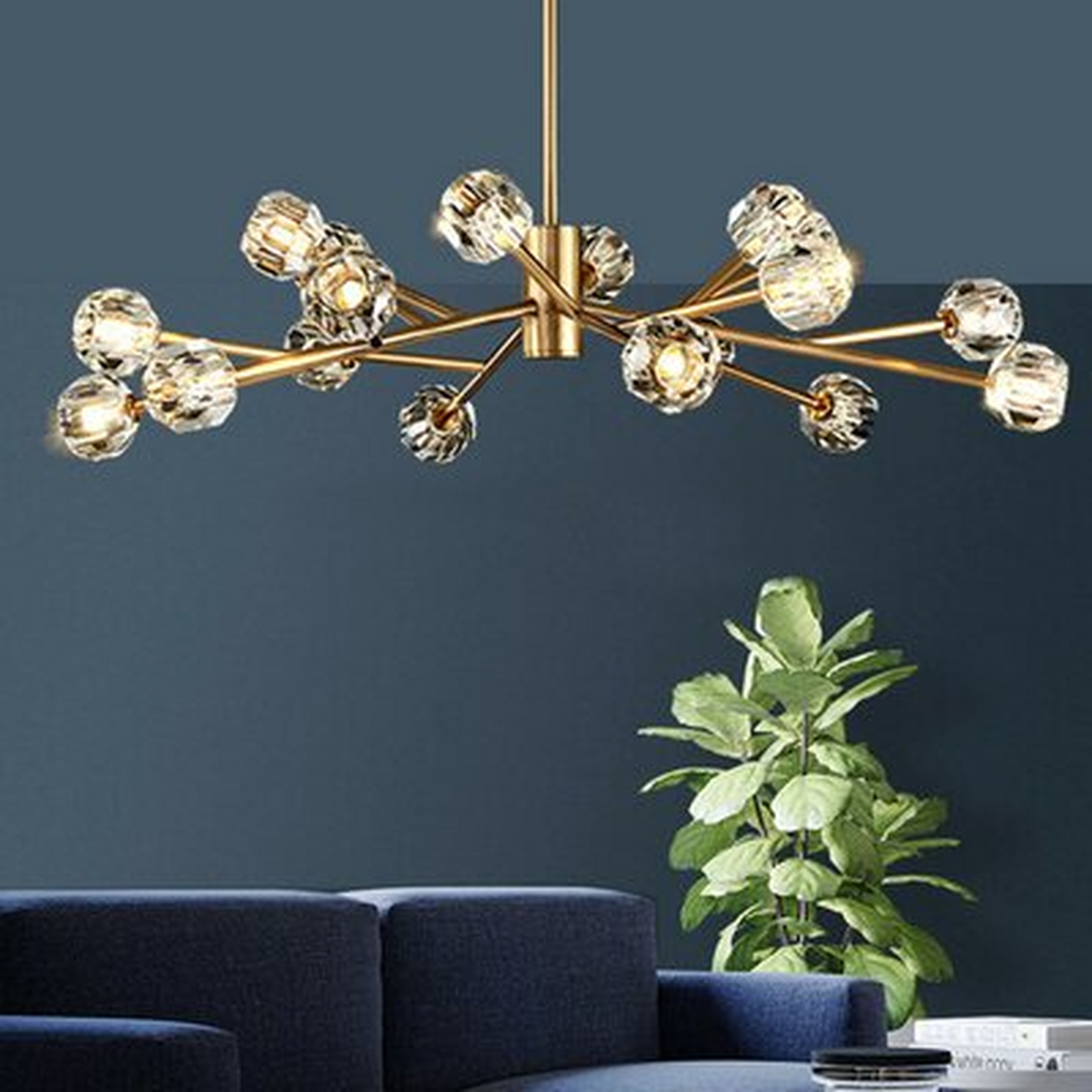 Mcclay Modern 18-Light Sputnik Chandelier Gold Pendant Ceiling Lamp Fixture Decorate - Wayfair