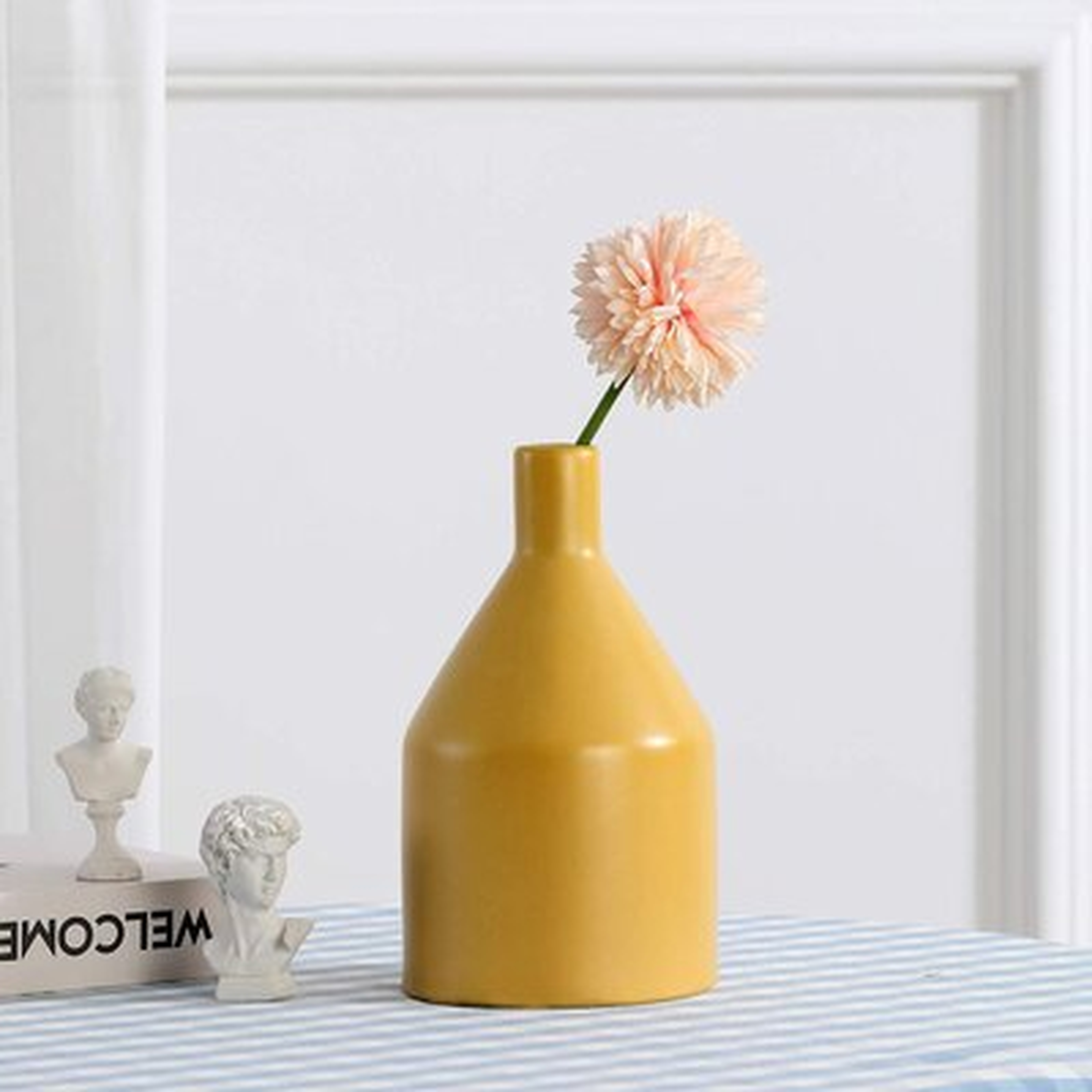 Ceramic Vase,Delicately Carved Style Art Vase, Glazed Flower Ceramic Vase, Creative Floral Vase, Home Office Wedding Decor Vase - Wayfair
