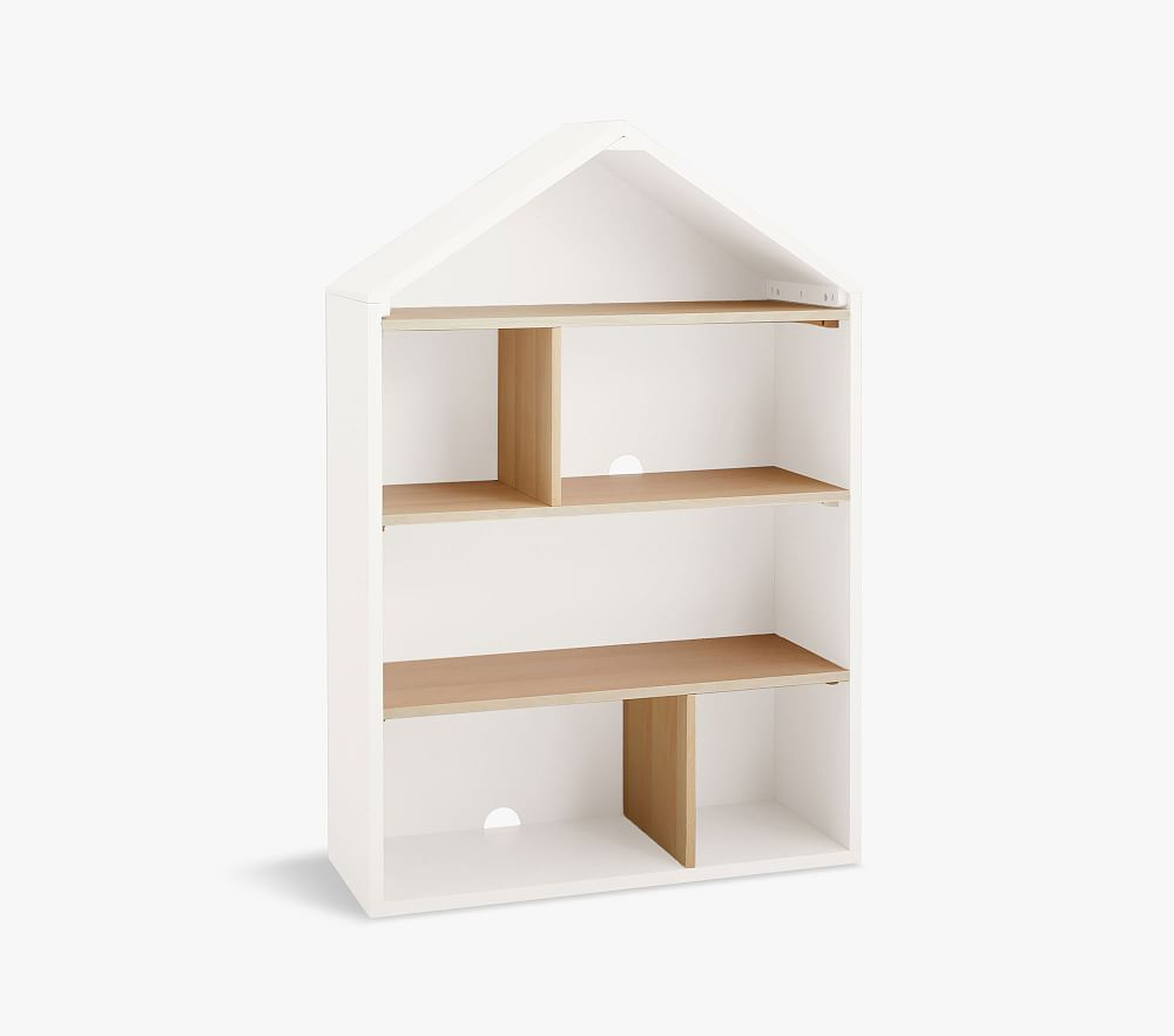 Modern House Bookcase, Simply White/Natural, In-Home - Pottery Barn Kids