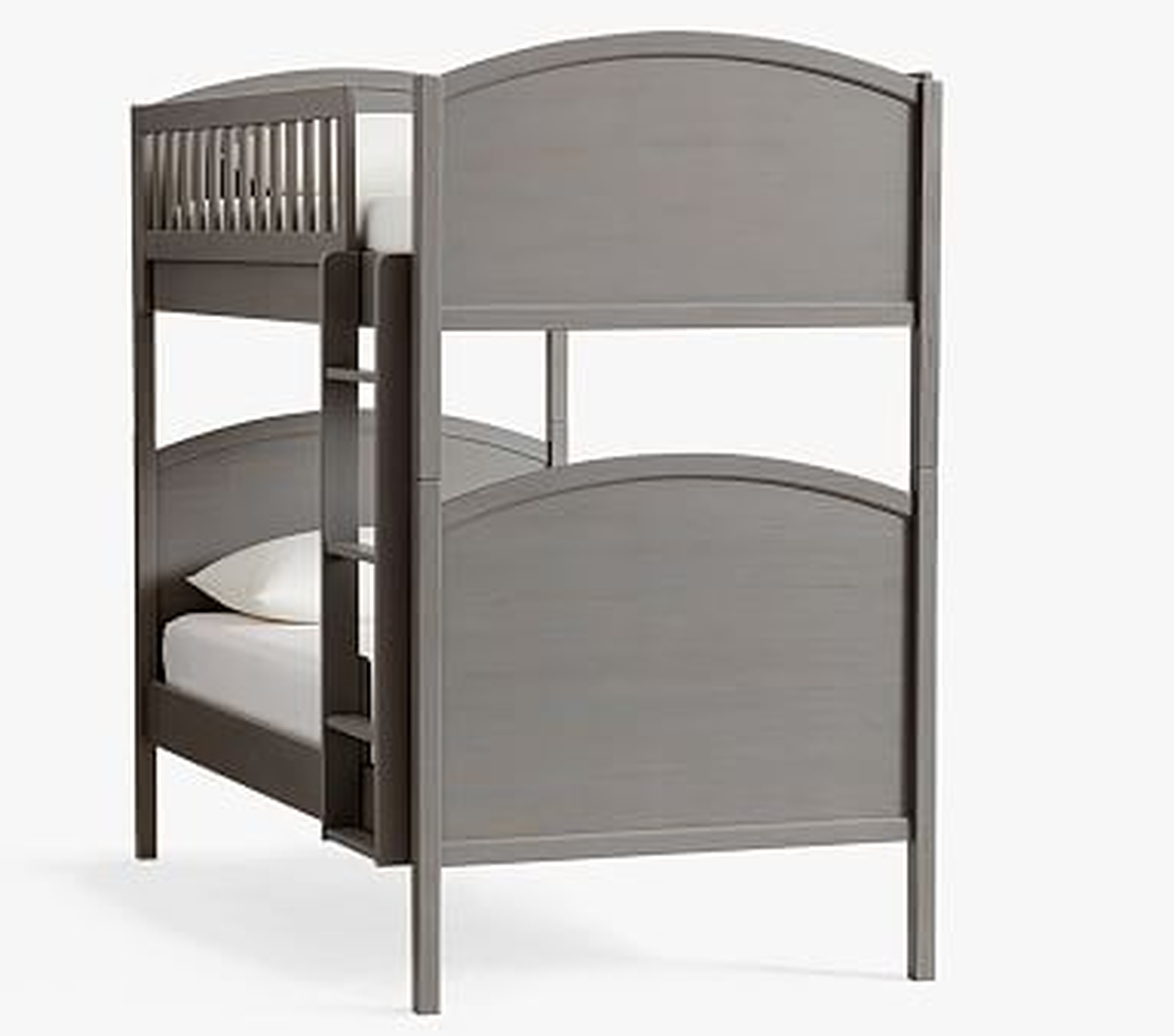 Austen Twin-over-Twin Bunk Bed, Antiqued Charcoal - Pottery Barn Kids