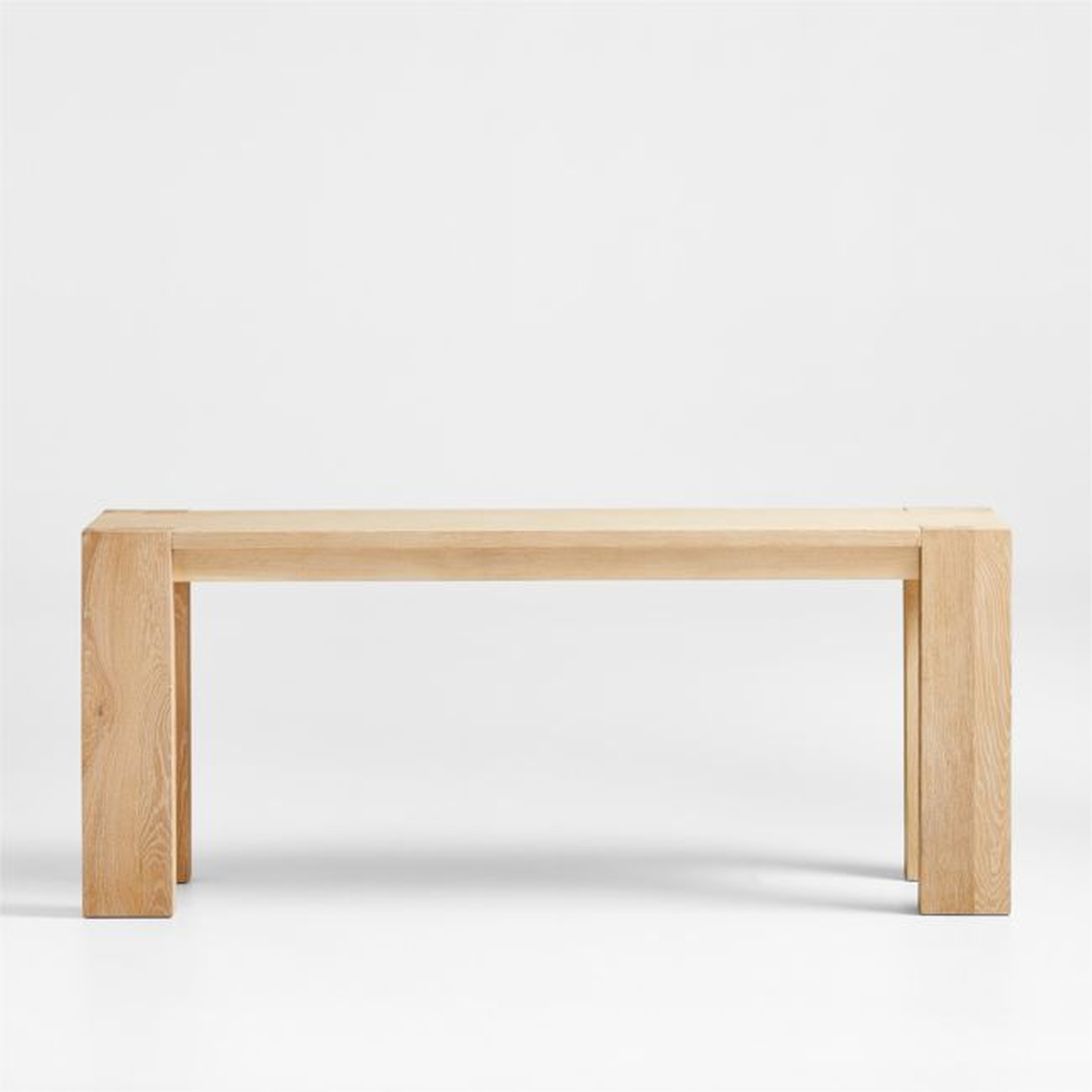 Terra 72" Rectangular Natural Oak Wood Console Table - Crate and Barrel
