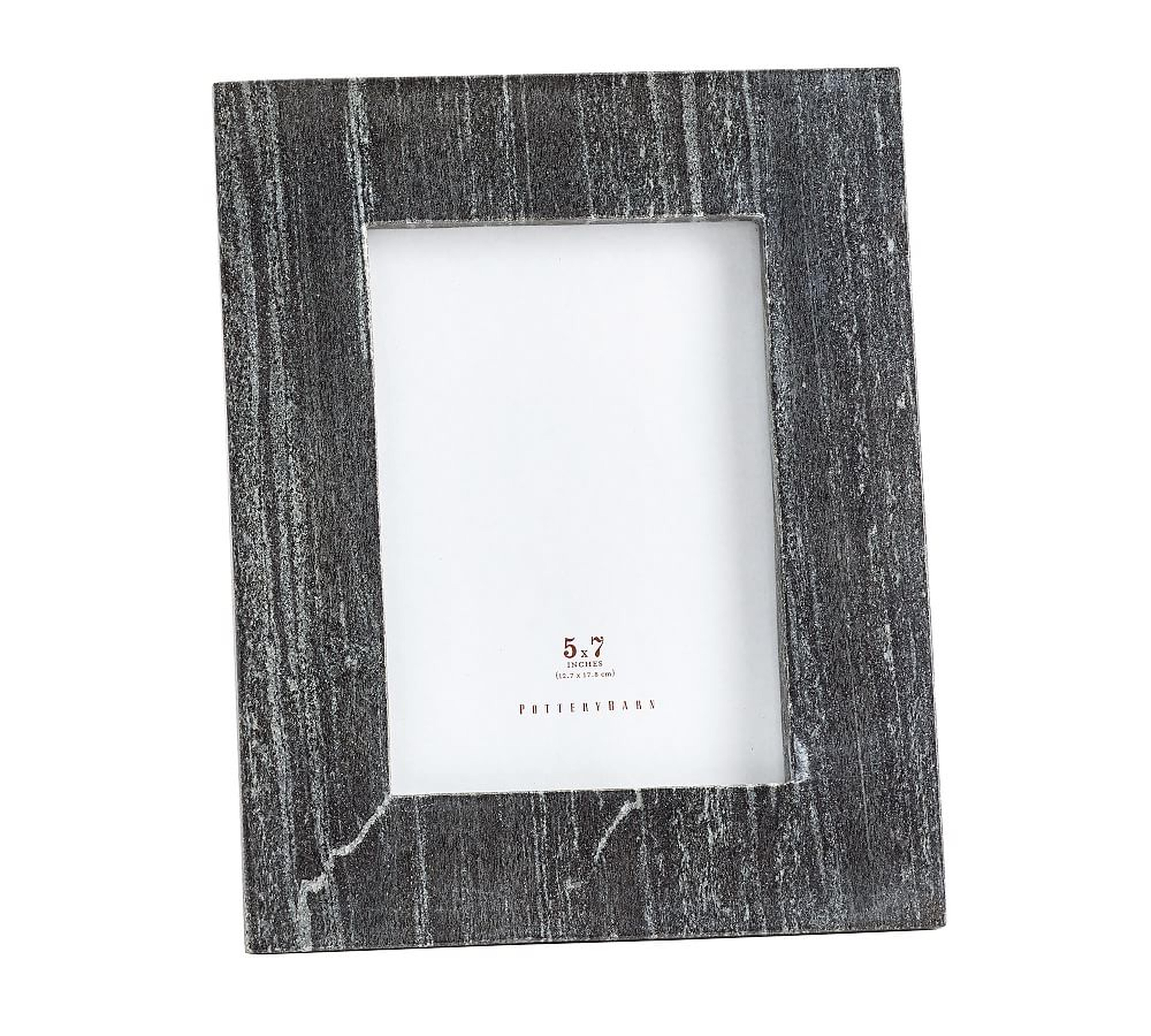 Marble Picture Frame, Black, 5" x 7" - Pottery Barn