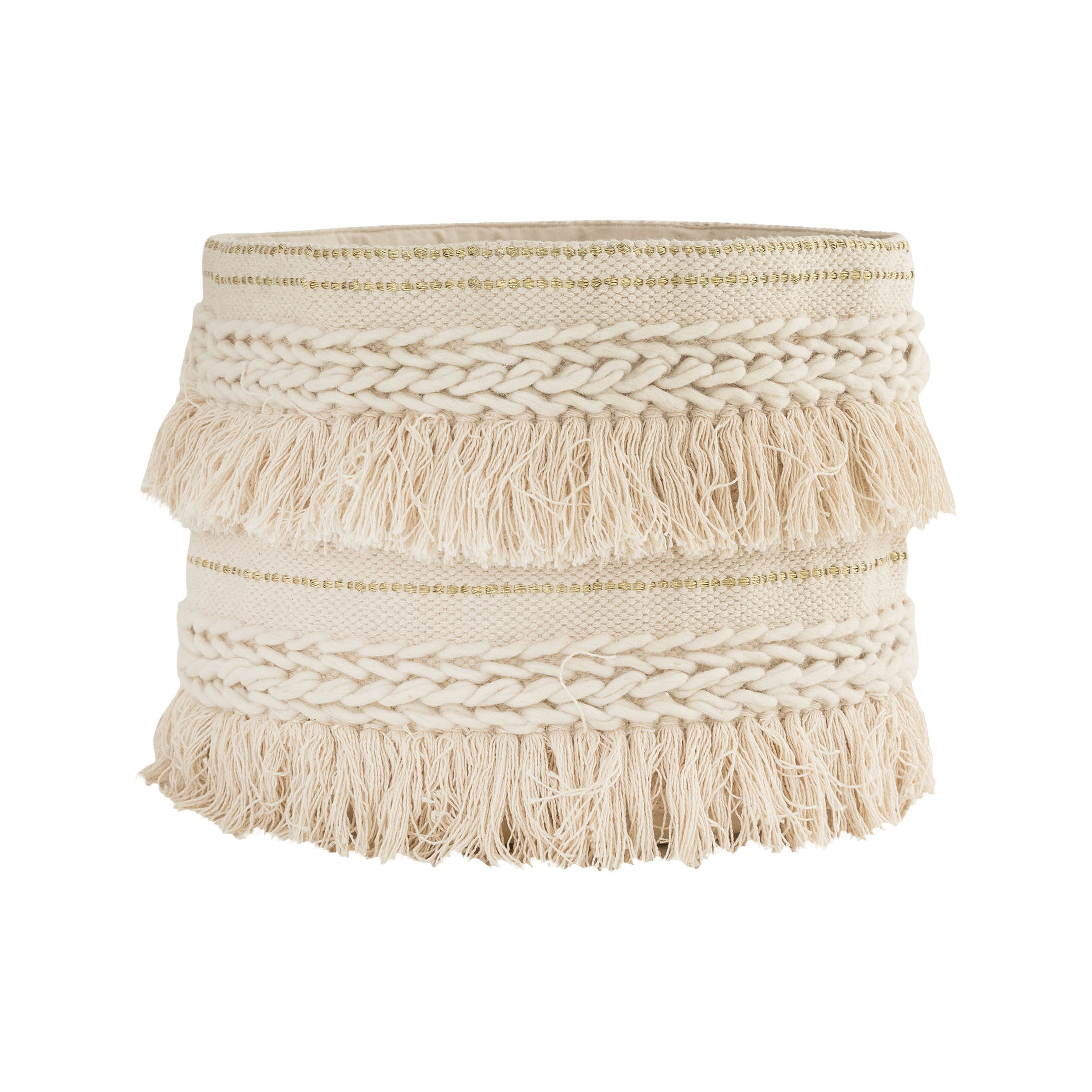 Lilou Fabric Storage Basket - Crema - Elk Home
