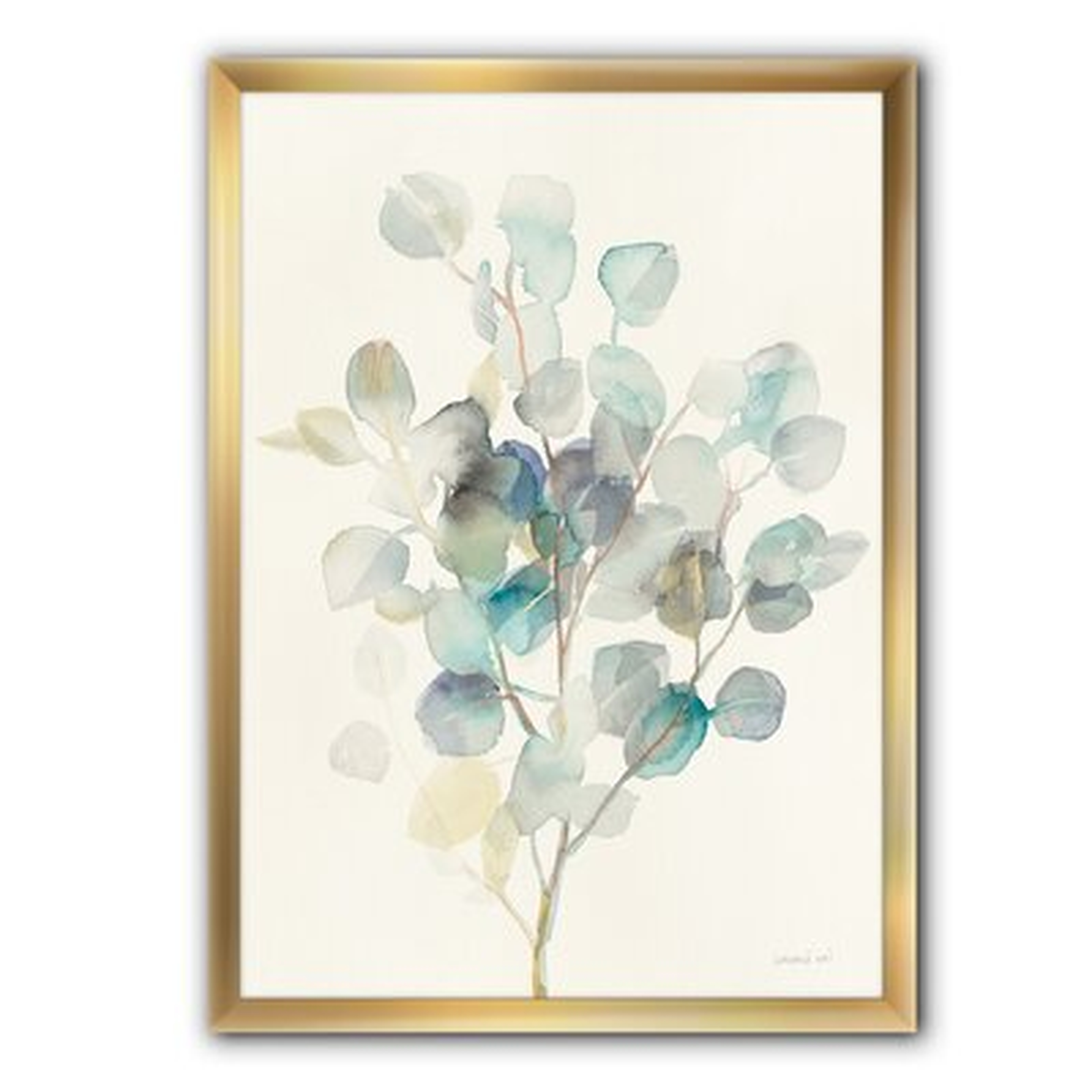 'Eucalyptus Leaves I' - Picture Frame Print on Canvas - Wayfair